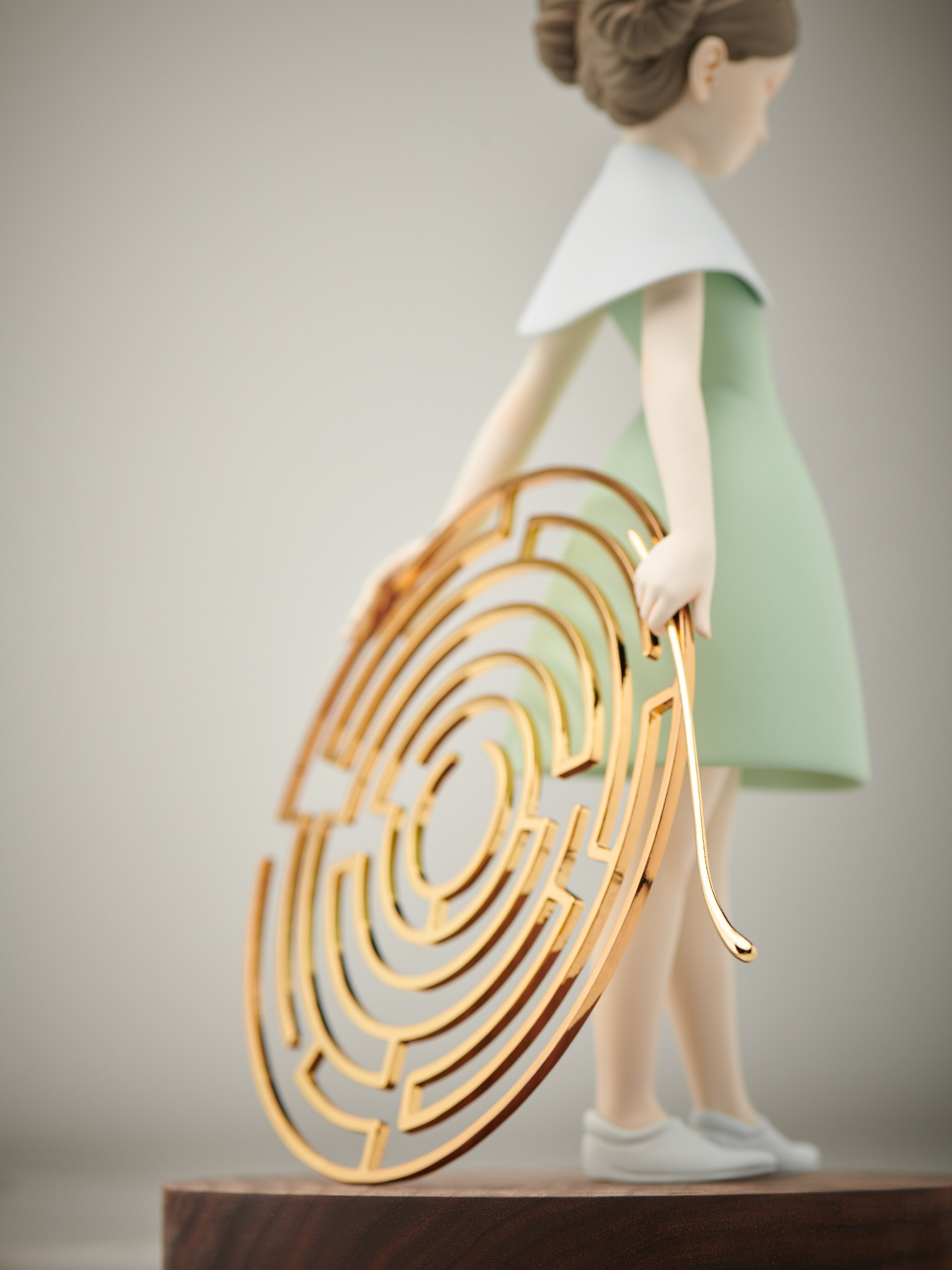 Maze，JAMES JEAN，Maze sculpture，Bronze carving，Little dancer，