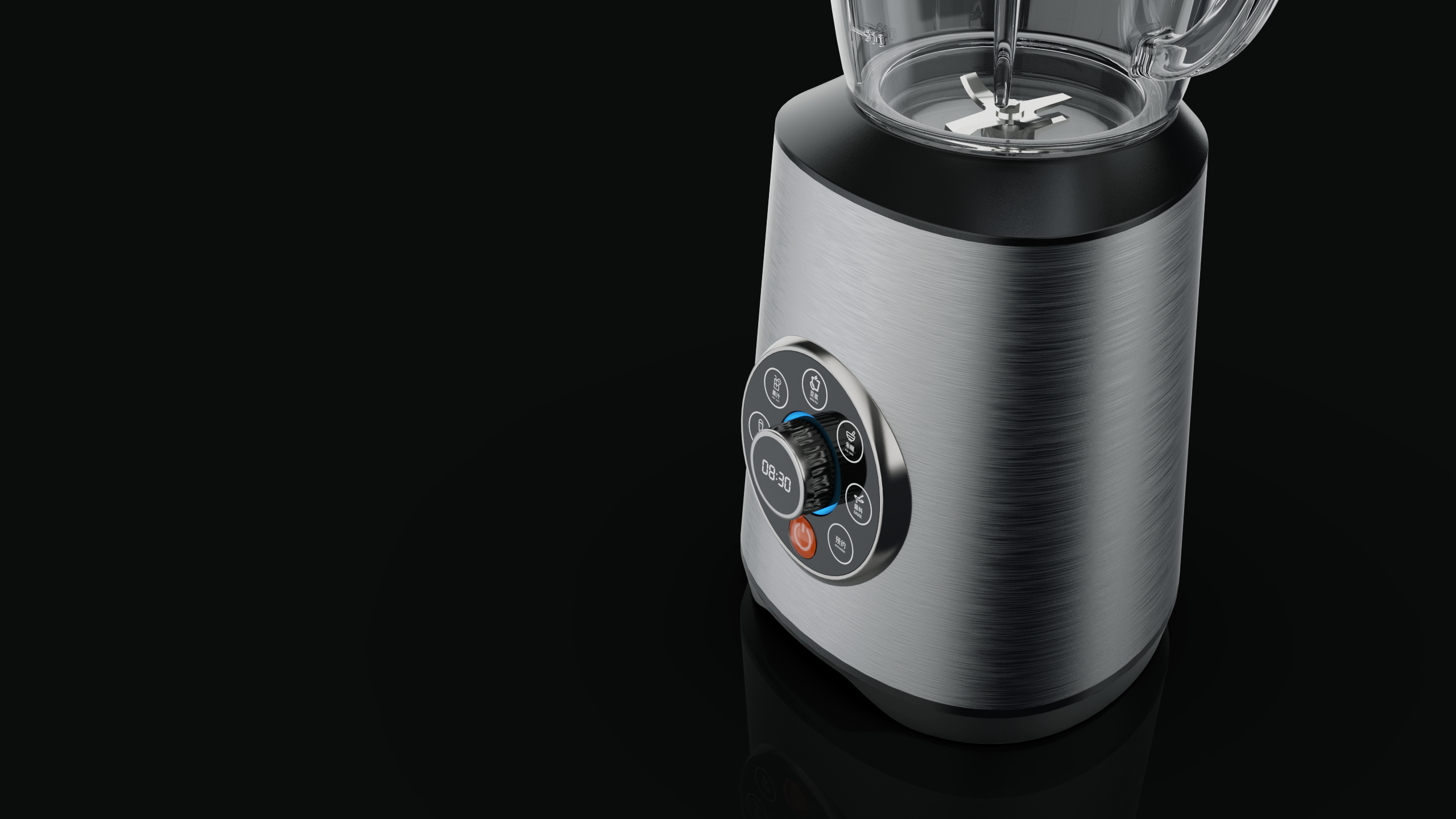 Wall breaker，food processor，Kitchen appliances，Household appliances，Advanced sense，Metallic texture，Juicer，Soybean Milk machine，