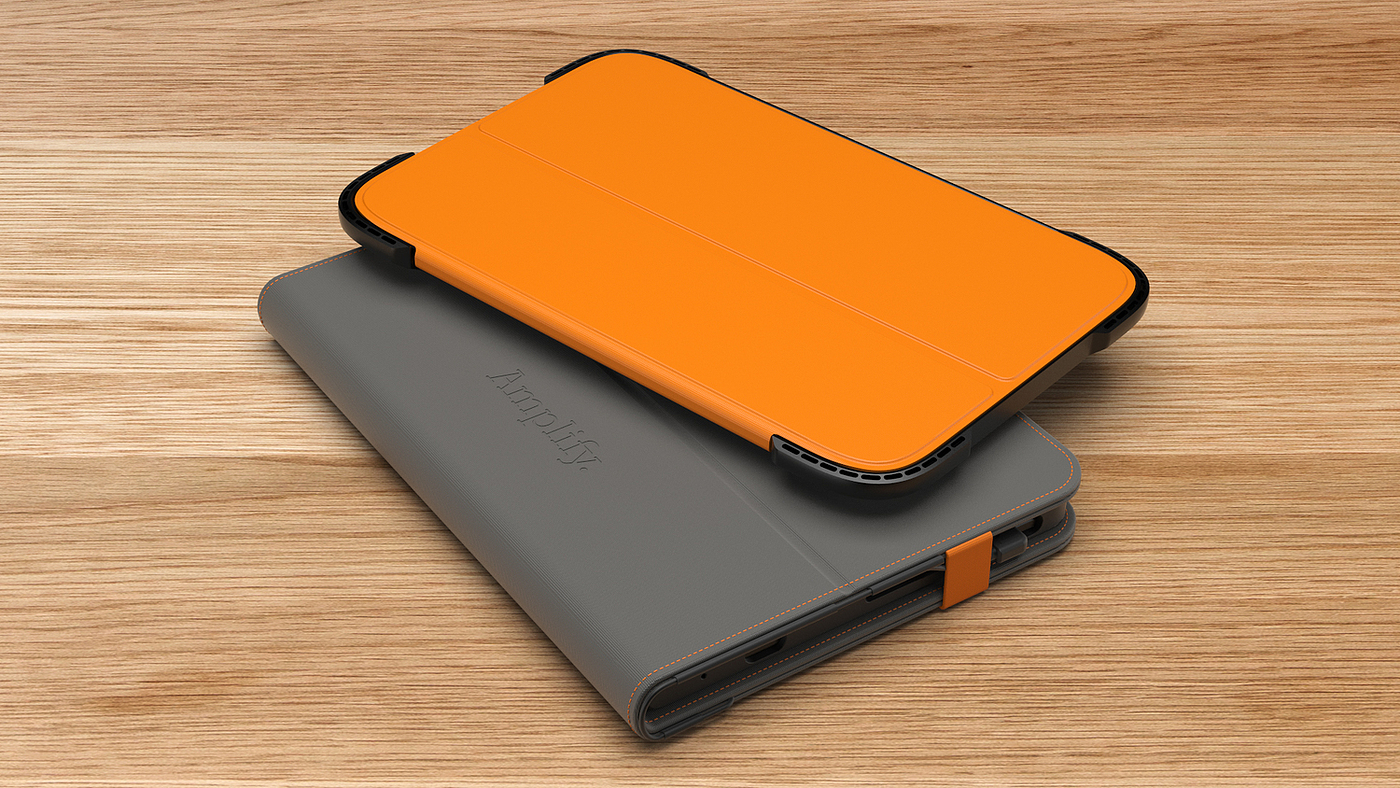 K12 students，grey，orange，smart cover，amplify，