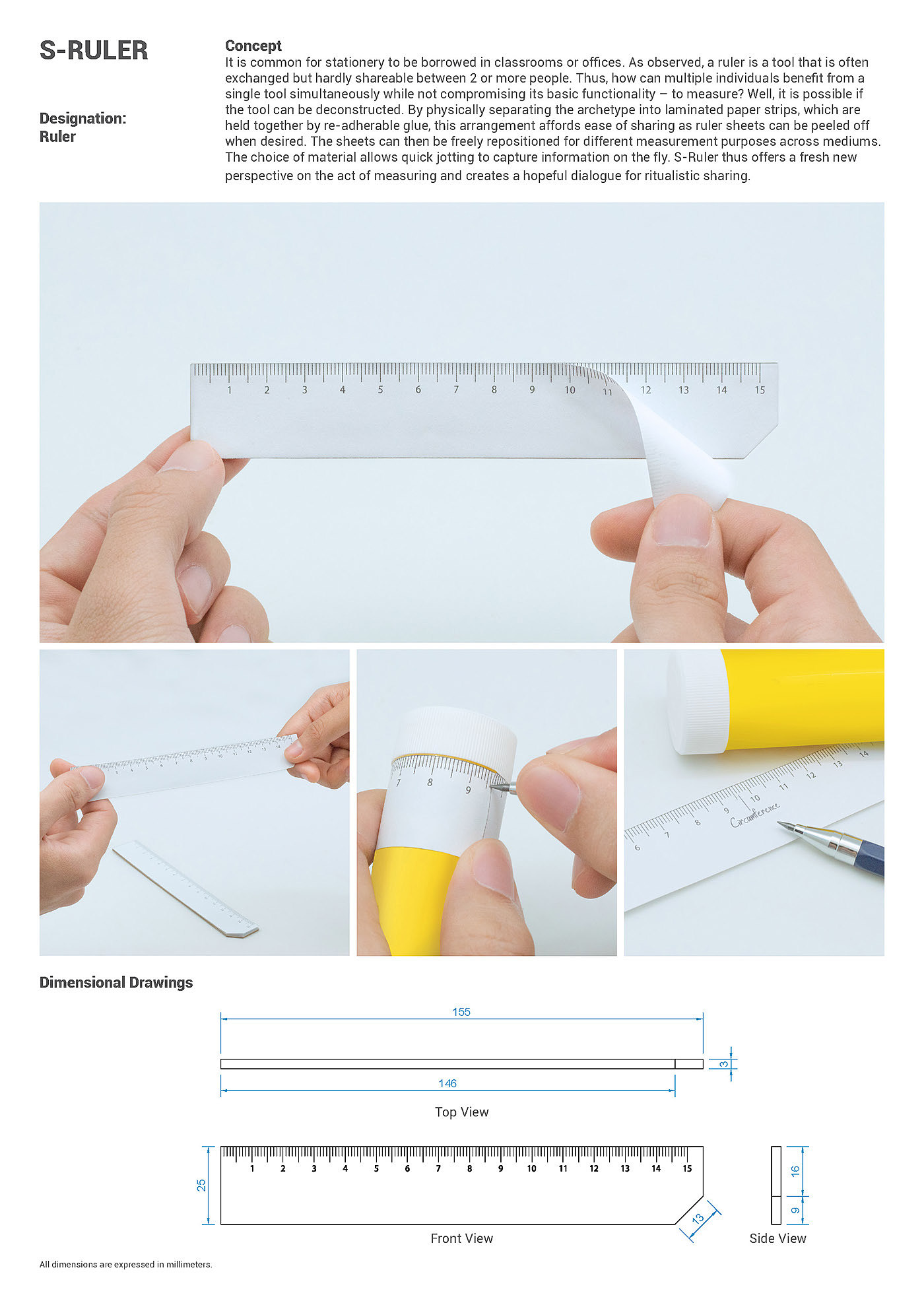 Stationery，ruler，originality，product design，