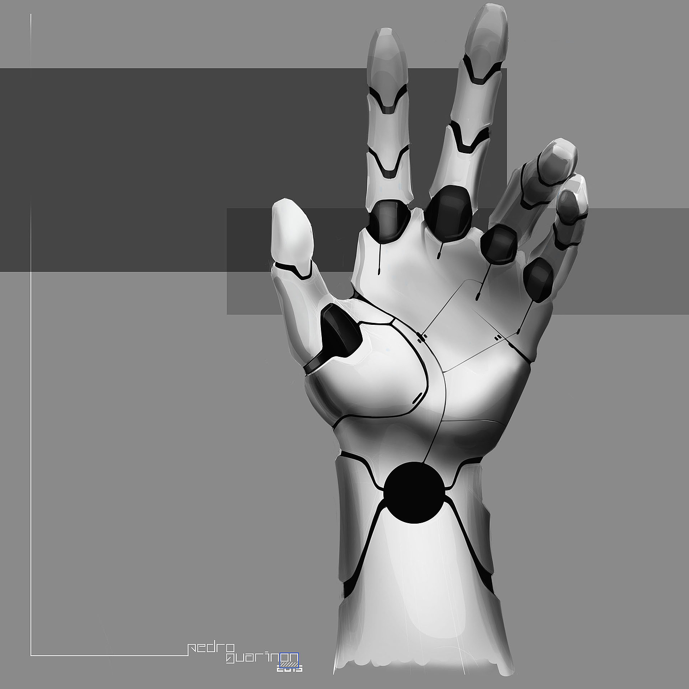 Hand drawn，Prosthesis，process，Mechanical sense，