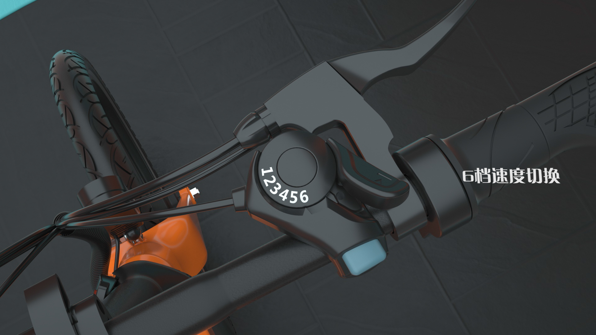 Product animation，3D video，Product video，20 inch electric moped，3d，Video animation，