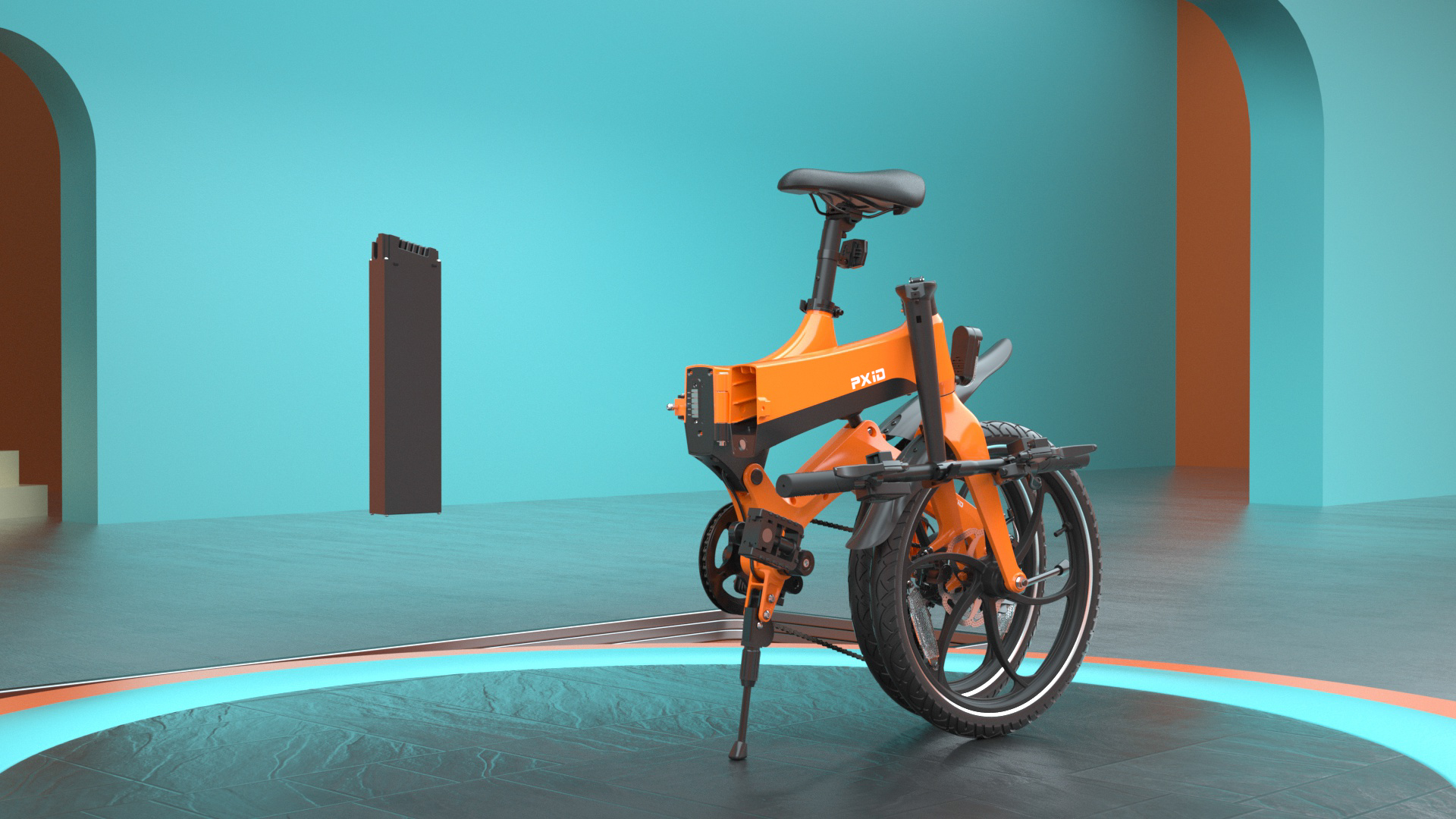 Product animation，3D video，Product video，20 inch electric moped，3d，Video animation，