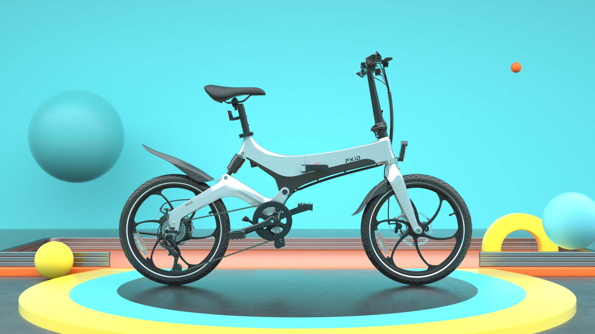Product animation，3D video，Product video，20 inch electric moped，3d，Video animation，