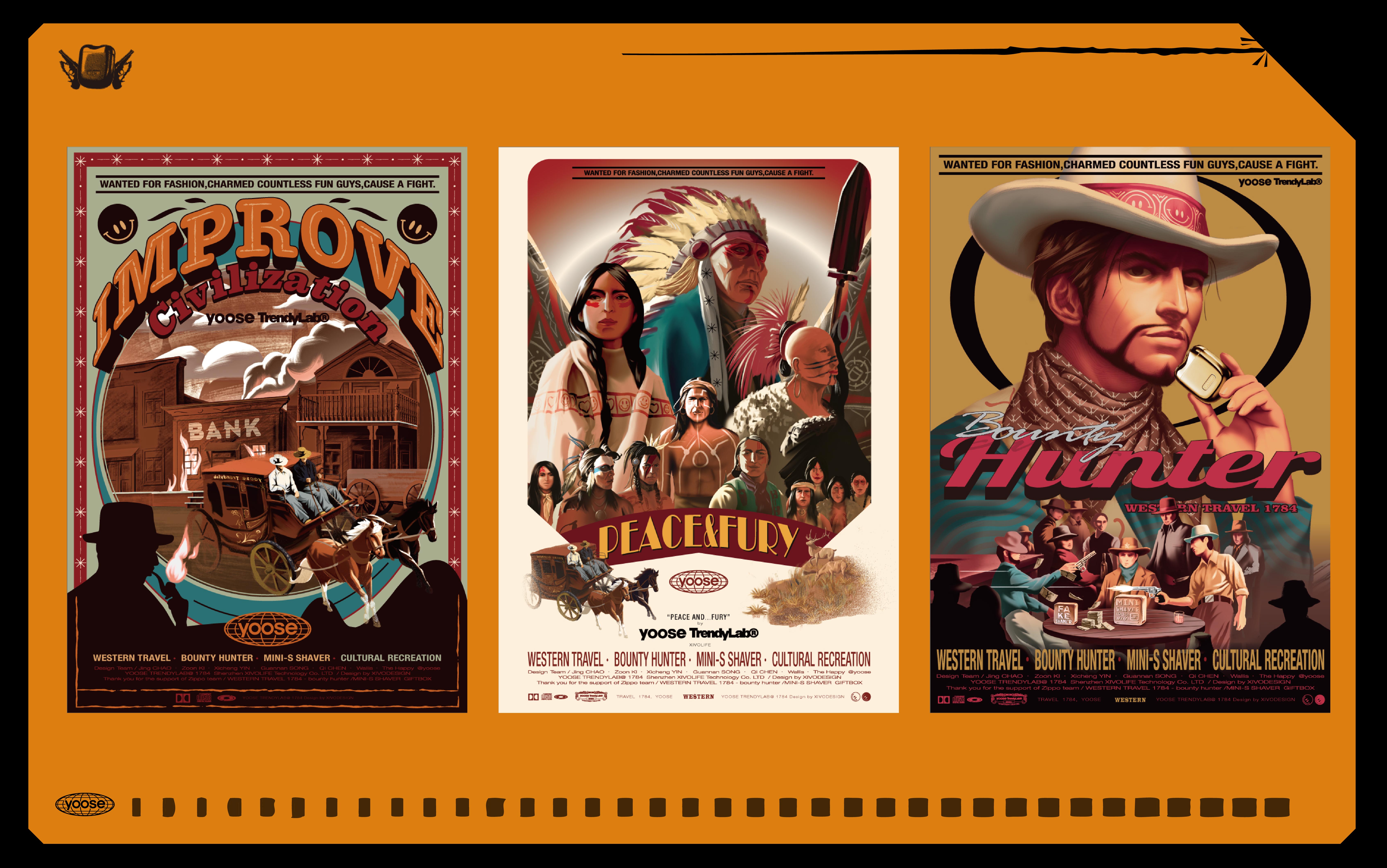 Illustration packaging，product design，Retro，Gift box，trend，Gehu，Electric shaver，Tide play，