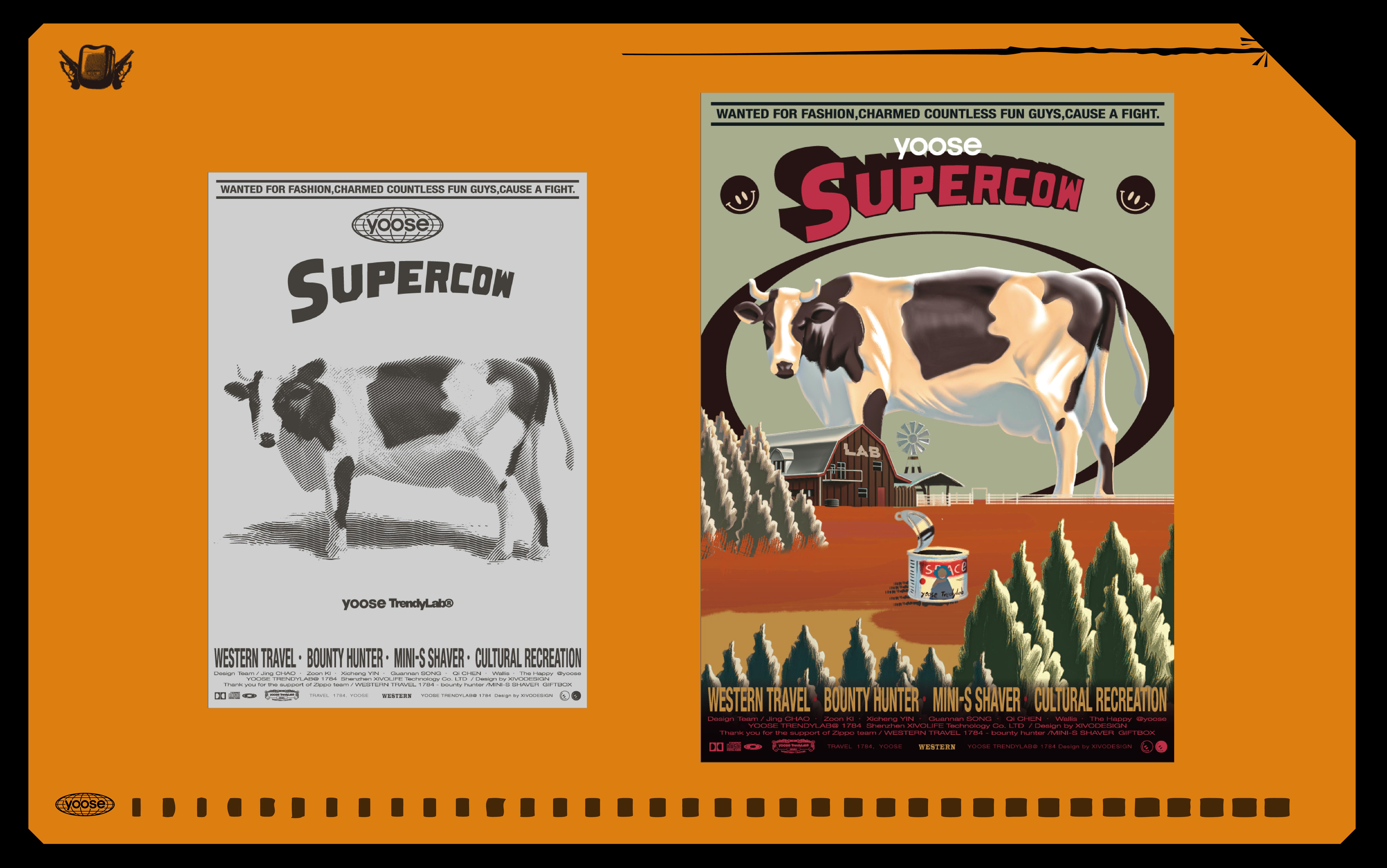 Illustration packaging，product design，Retro，Gift box，trend，Gehu，Electric shaver，Tide play，