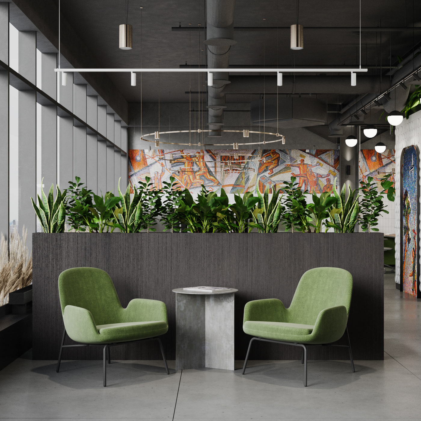 GOLD APPLE，MYTHOS，Interior design，spatial distribution ，GOLD APPLE OFFICE，