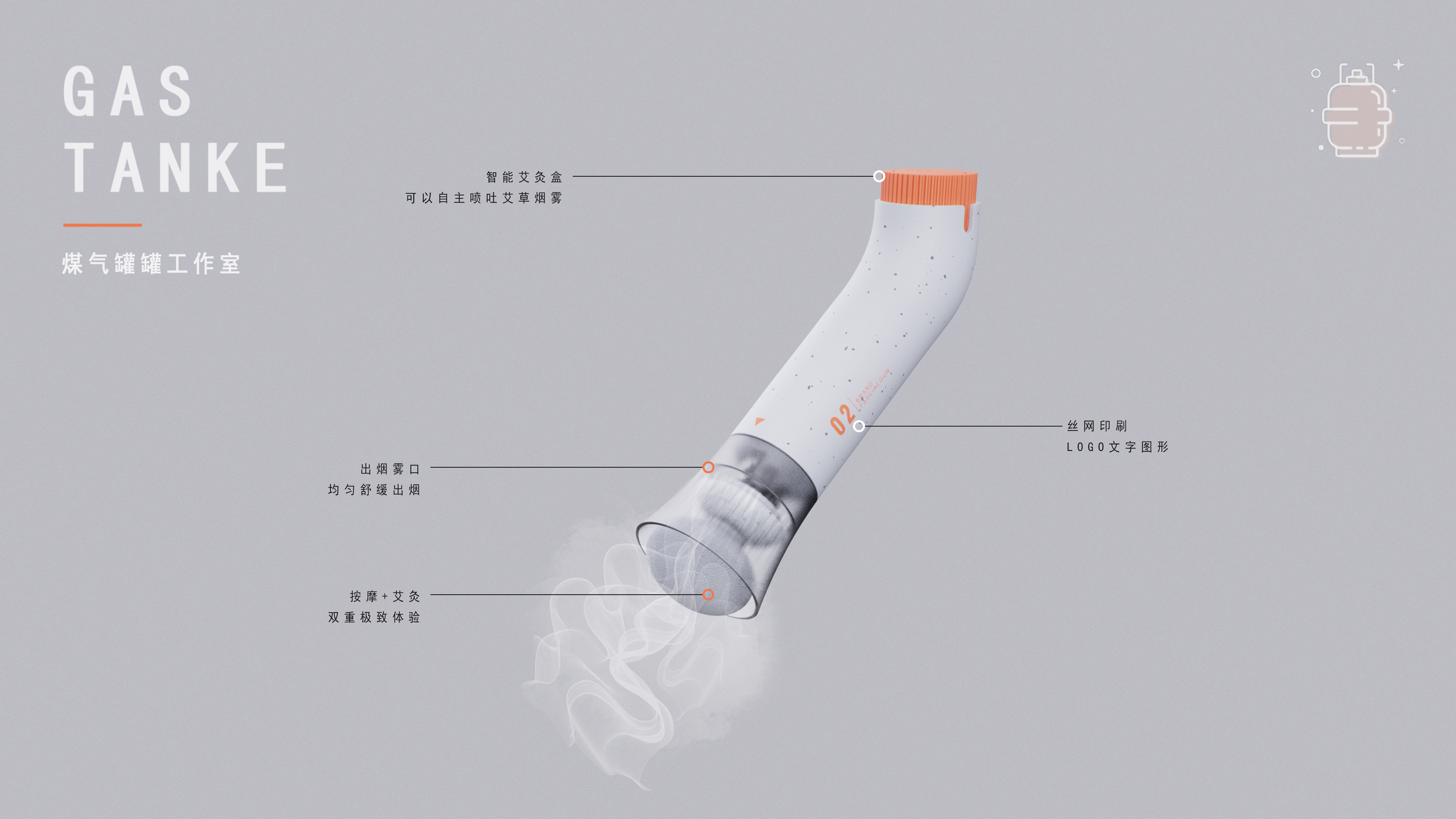 Moxibustion fascia gun - Ultimate / brand new / dual，