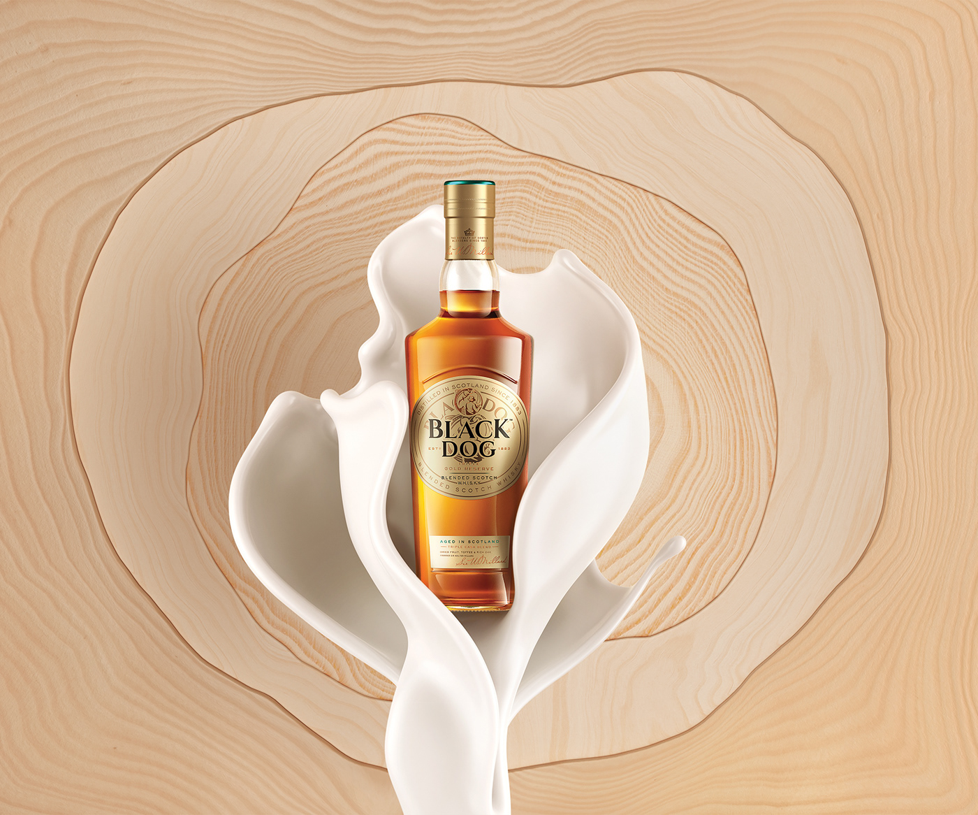 Black Dog Whisky，cgi，Alcohol，Whisky，