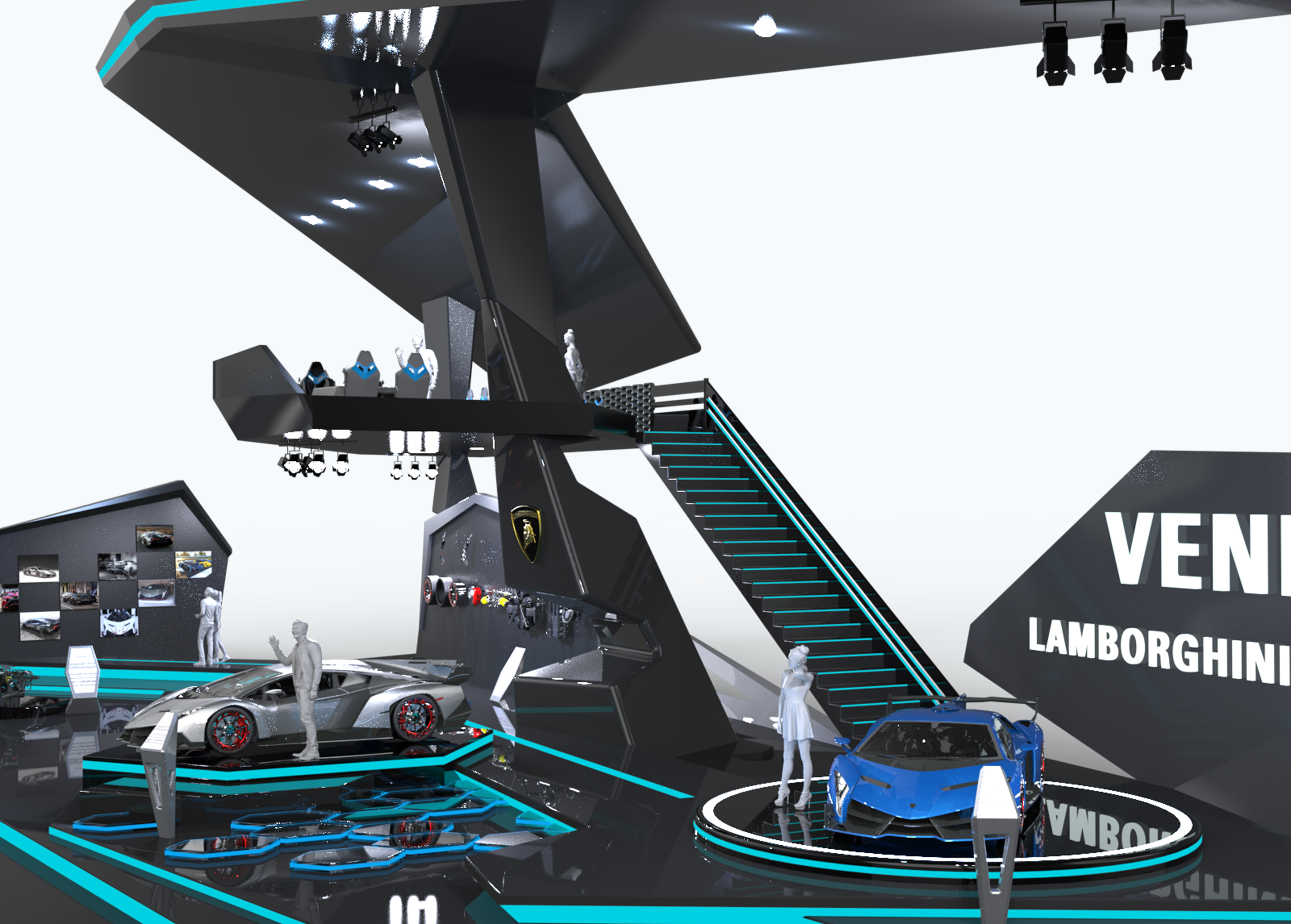 兰博基尼展厅设计