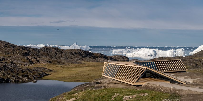 Coastal landscape，Architecture，Tourist Centre，Viewing platform，Icefjord Centre，