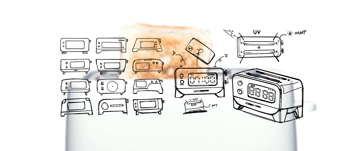 wireless charger ，disinfect，toaster，Retro，