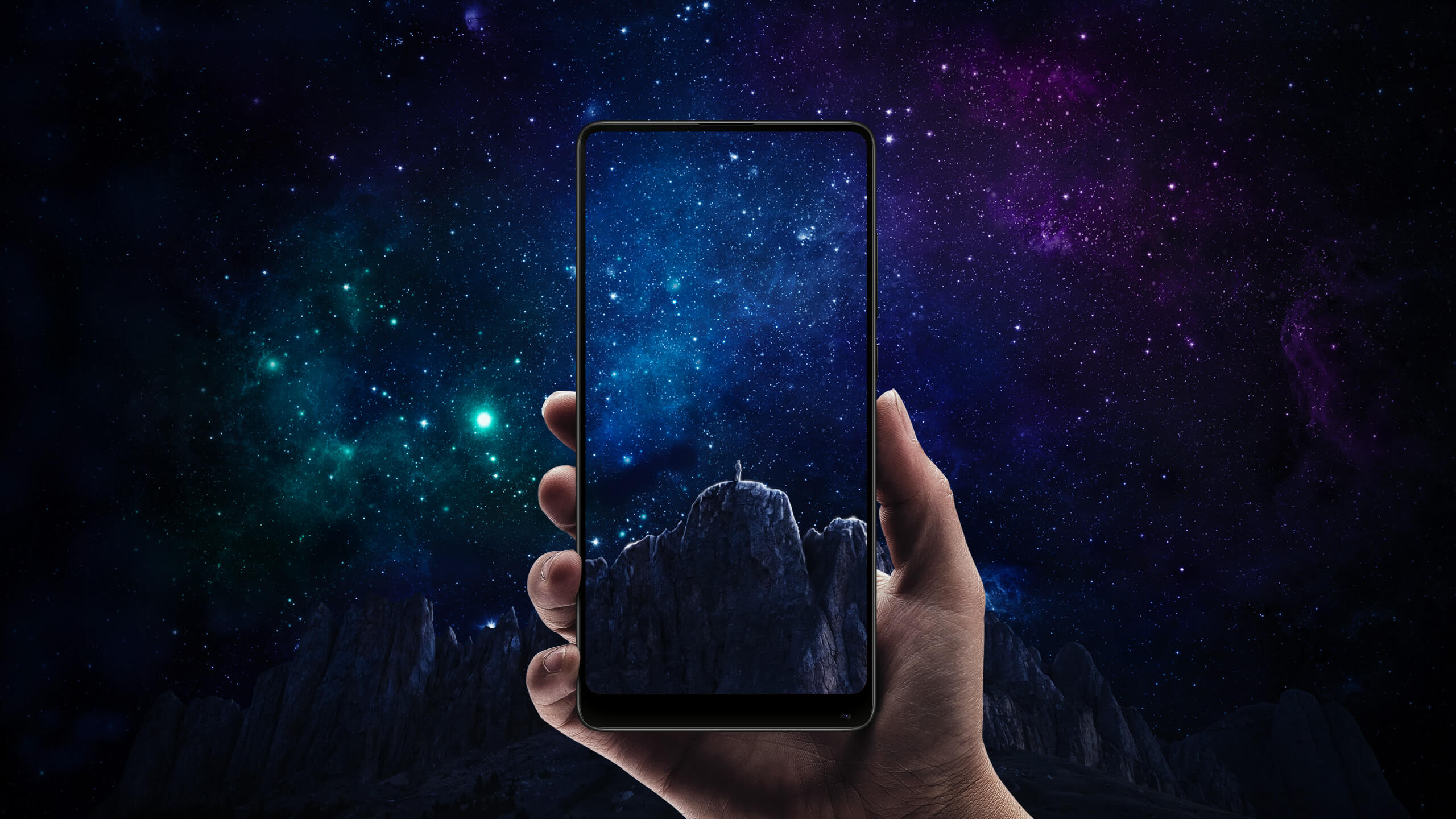 millet，mix，two，mobile phone，rice，