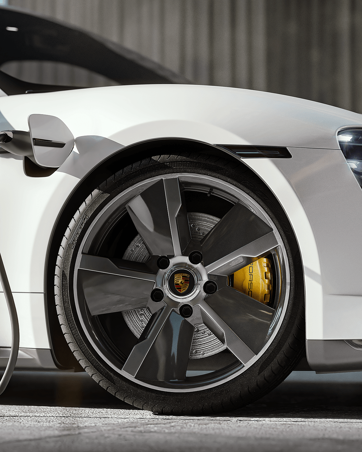 Porsche，new energy，Sports car，automobile，cgi，