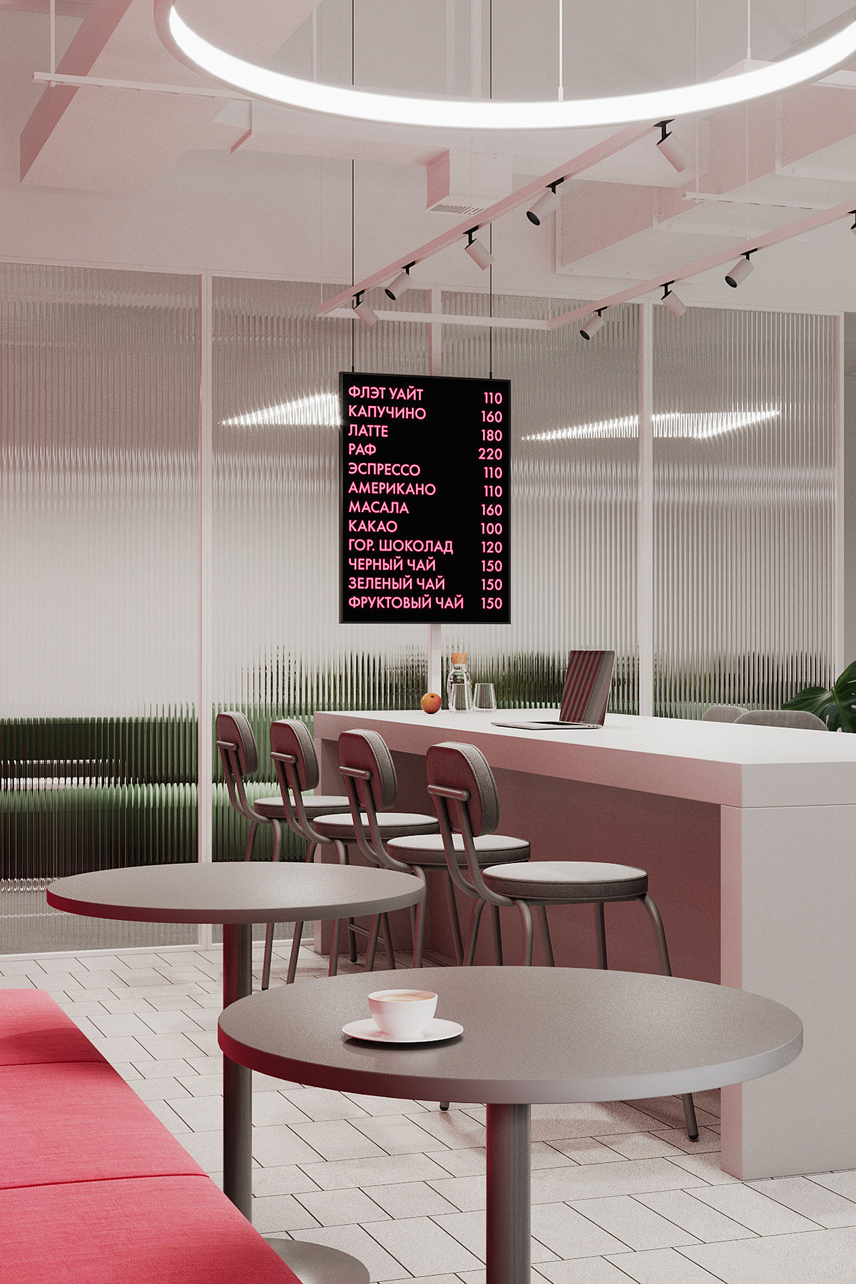 Office design，Minimalism，Pink，