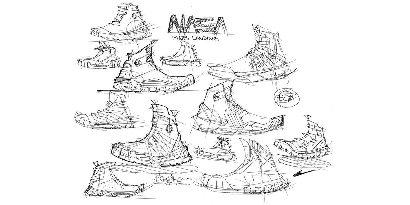 nike，rover，Hand drawn，sketch，