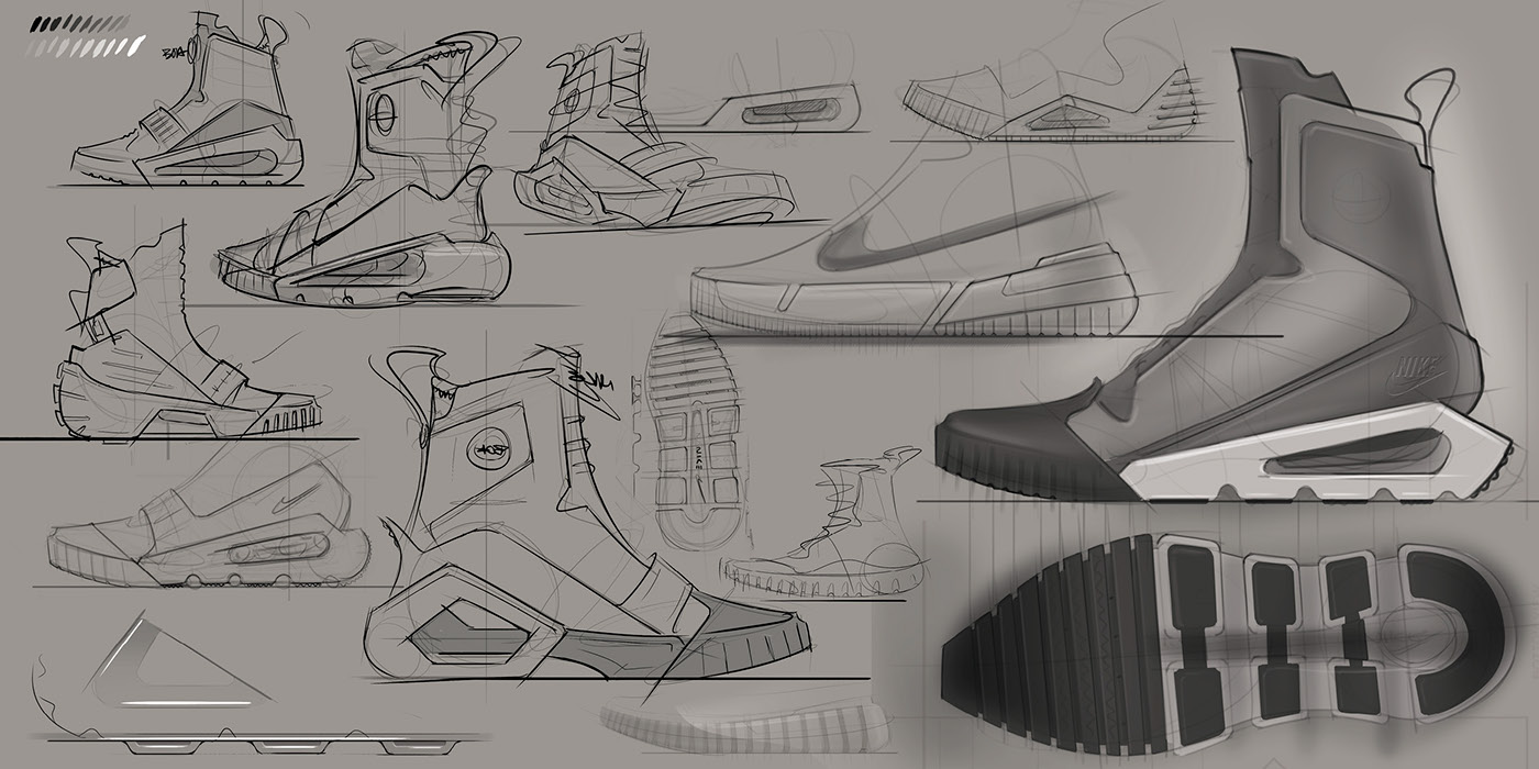 nike，rover，Hand drawn，sketch，