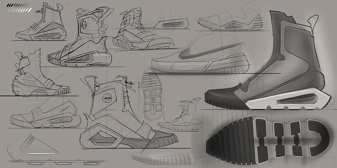 nike，rover，Hand drawn，sketch，