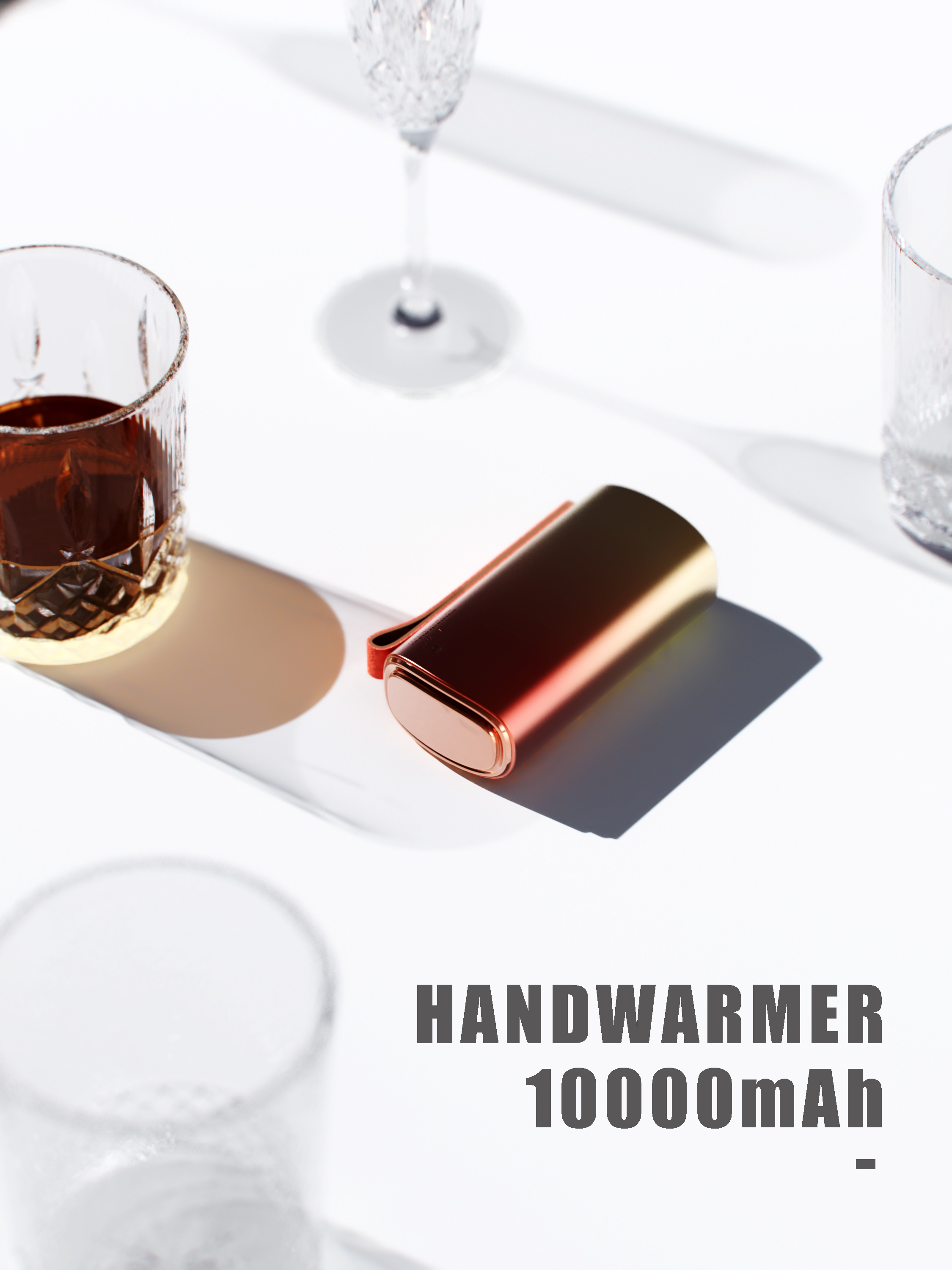 Hand warmer，portable battery，Gradual change，trend，fashion，