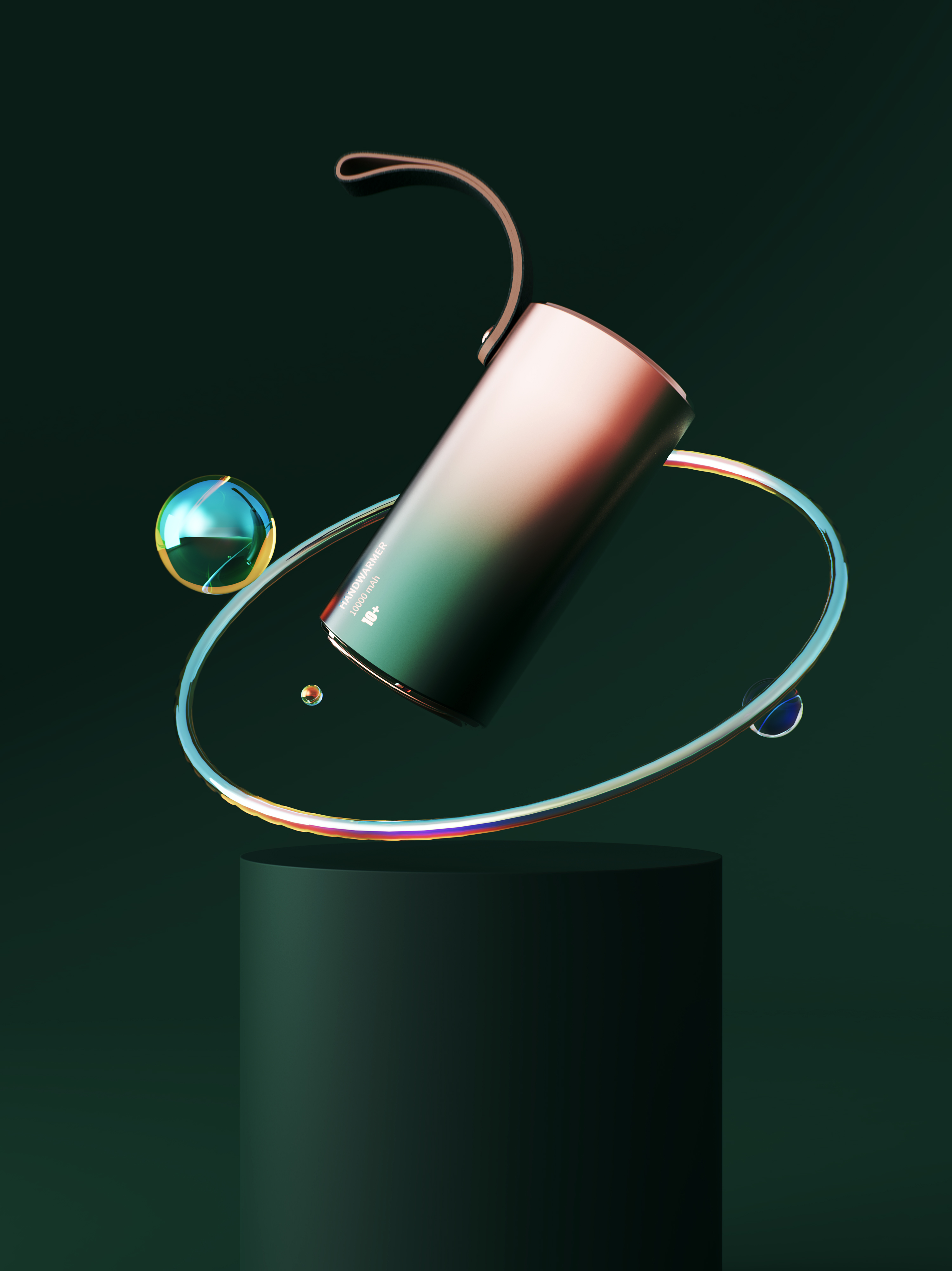 Hand warmer，portable battery，Gradual change，trend，fashion，