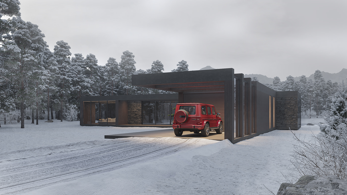 Architecture，Design，house，3d，