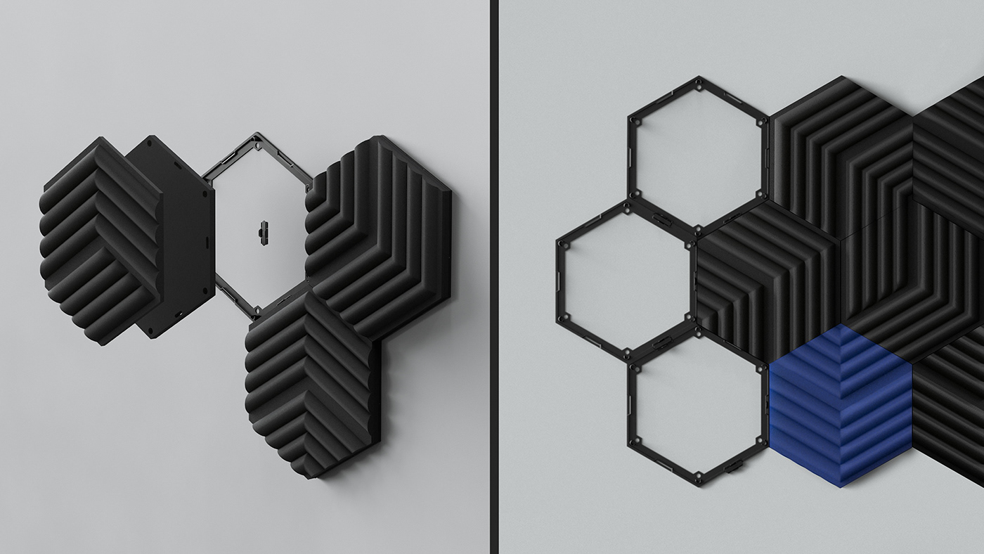 product design，Audio panel，sound，Acoustic foam，