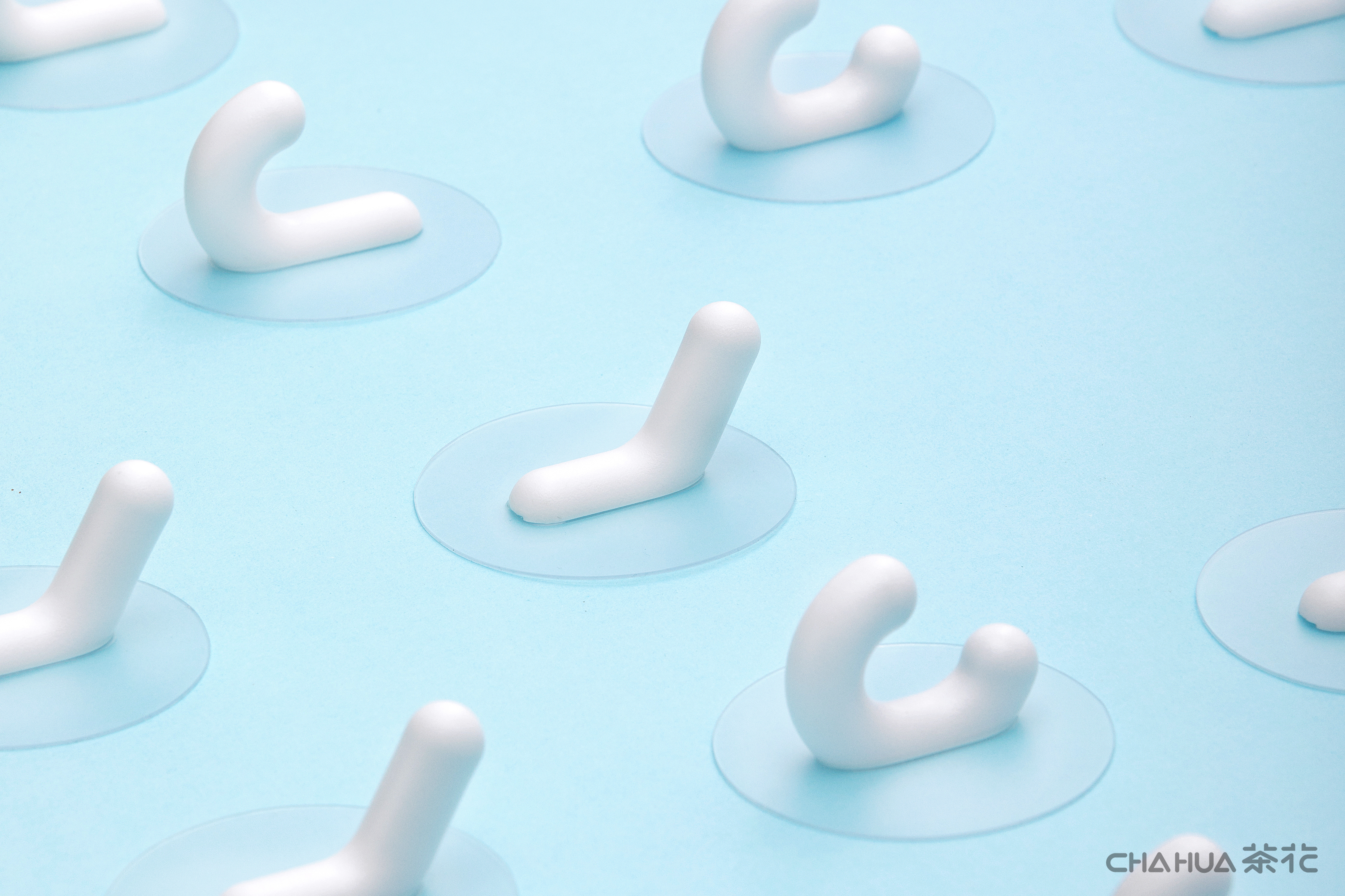 Camellia，Home Furnishing，Sticking hook，letter，white，geometry，a hook，