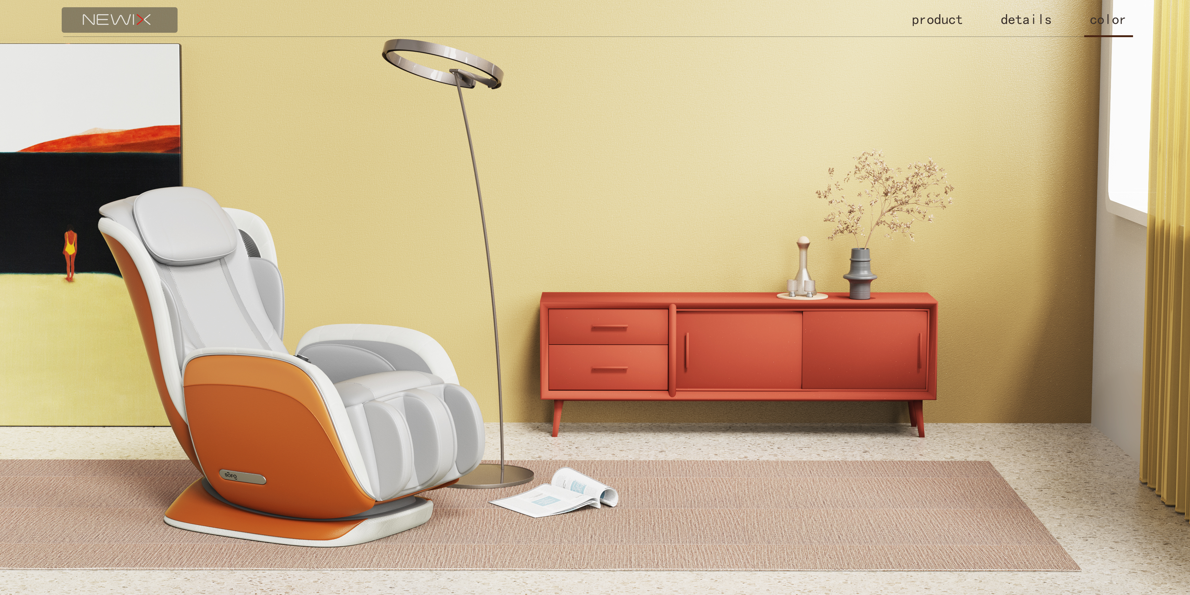 Massage chair，Massage Chair，Ergonomics，product design，Appearance design，be younger，Product definition，