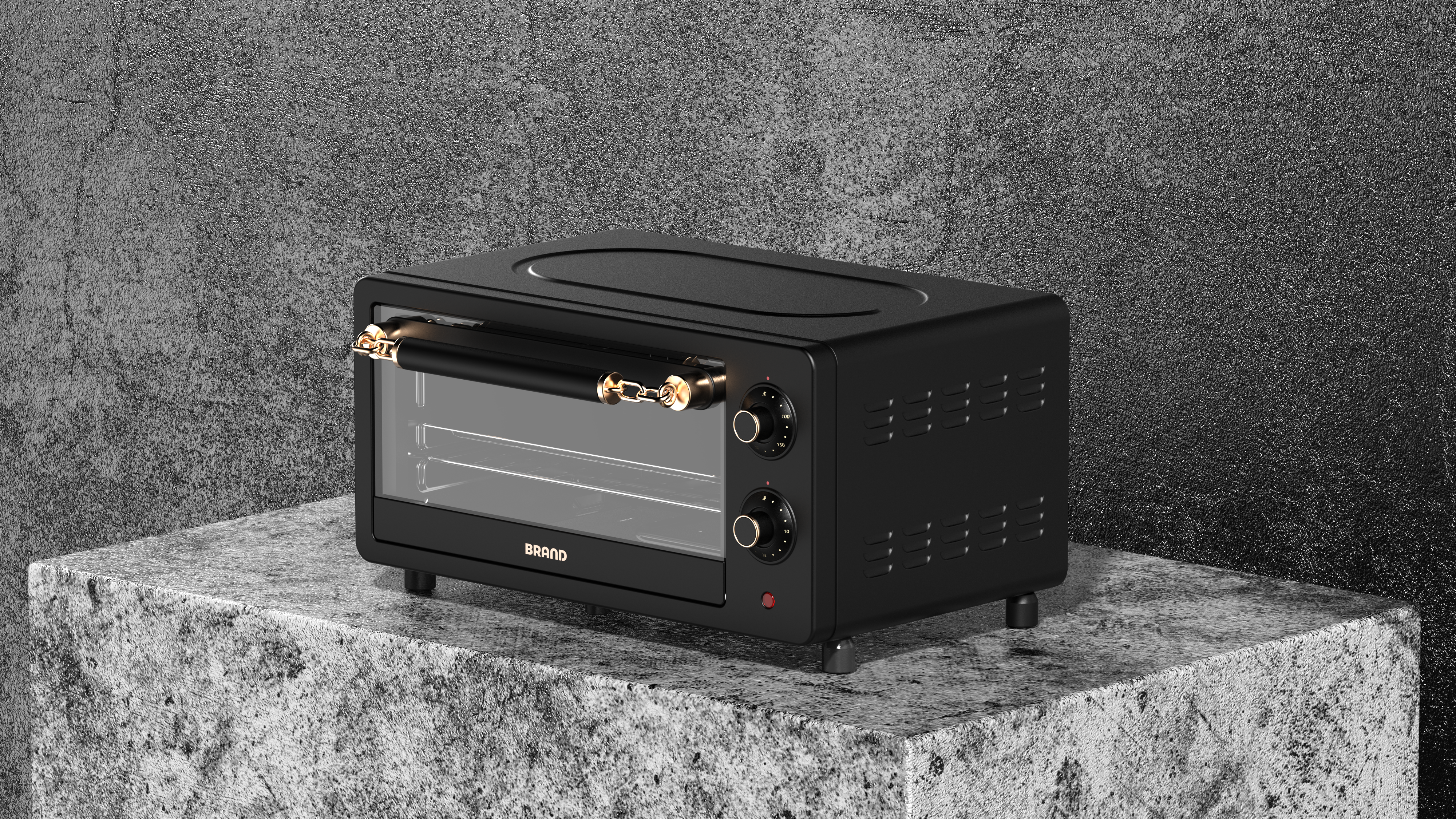 Small oven, electric oven, retro, kung fu，