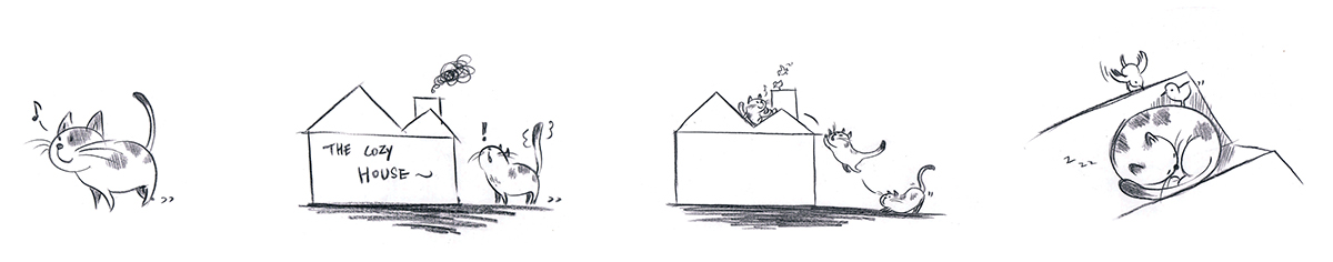 The House，pencil case，series，house，factory，church，