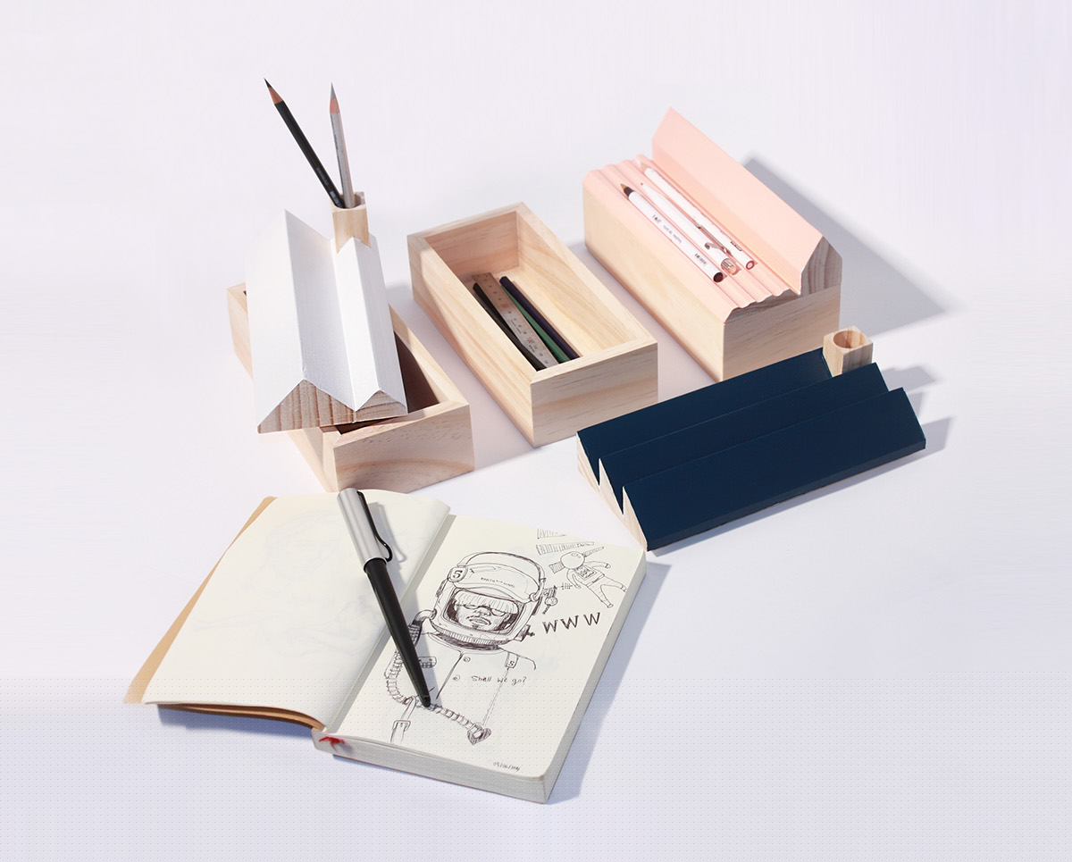 The House，pencil case，series，house，factory，church，