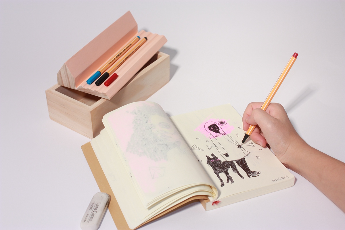 The House，pencil case，series，house，factory，church，