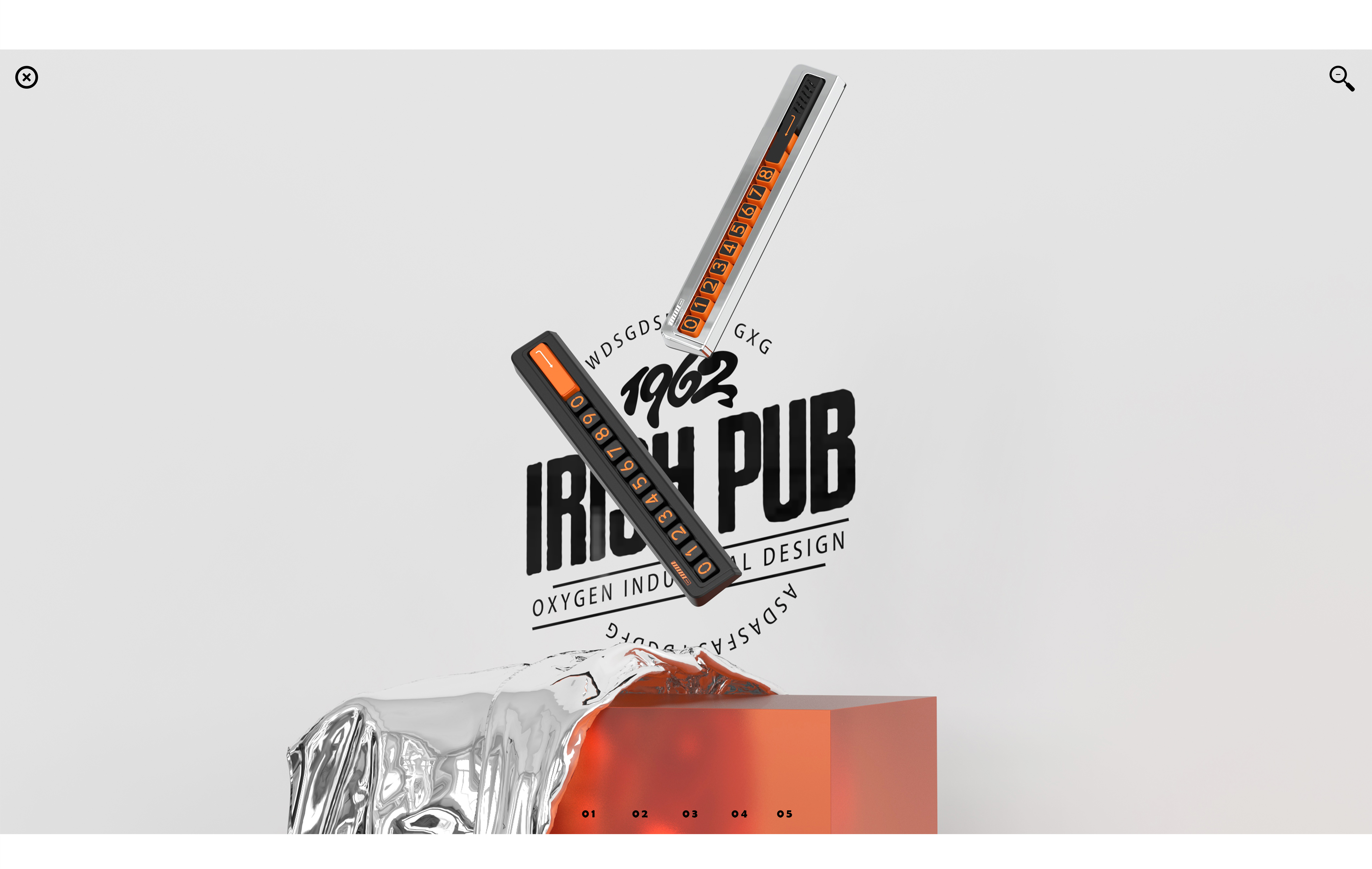 Parking number plate，Number plate，Render，Typesetting，Oxygen design，A Bai，