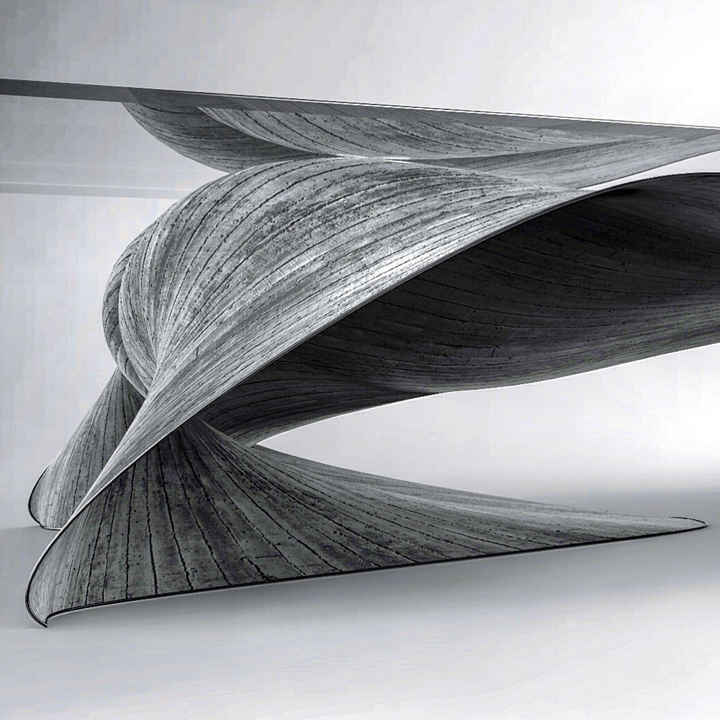 streamline，woodiness，tea table，modern，