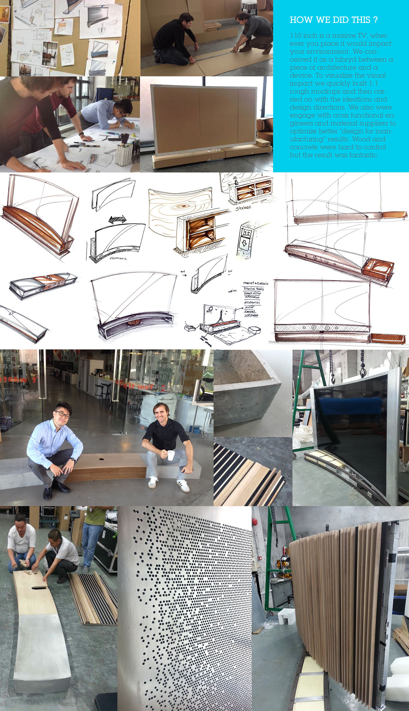 curvature，Television，Concrete，wood，