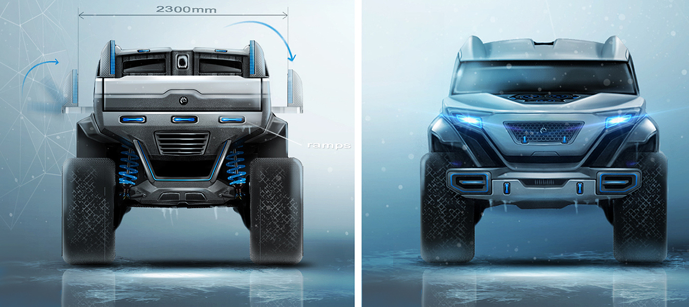 automobile，Hand drawn，3d，conceptual design，industrial design，