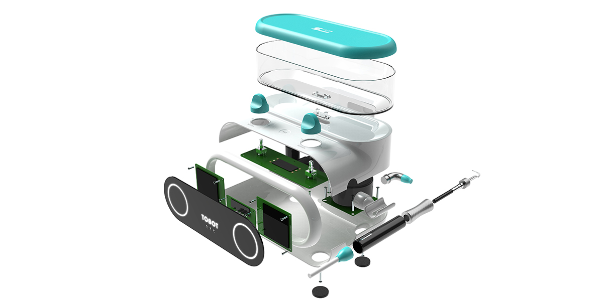 Children's dental cleaning machine，Medical products，product design，industrial design，Design Research，Structural design，