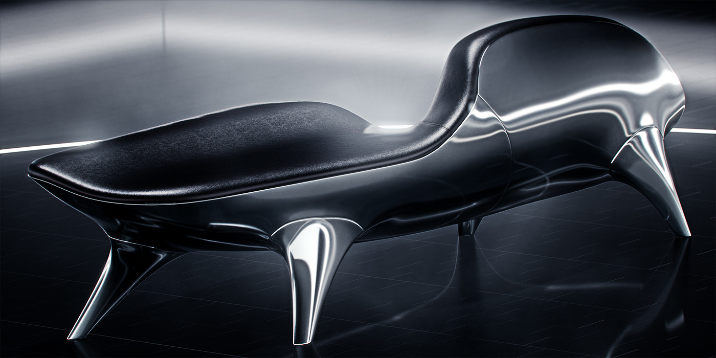 Home Furnishing，deck chair，conceptual design，black，