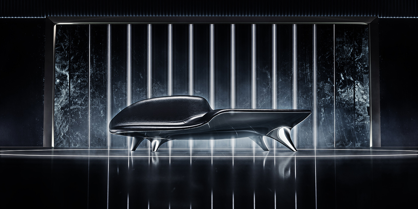 Home Furnishing，deck chair，conceptual design，black，