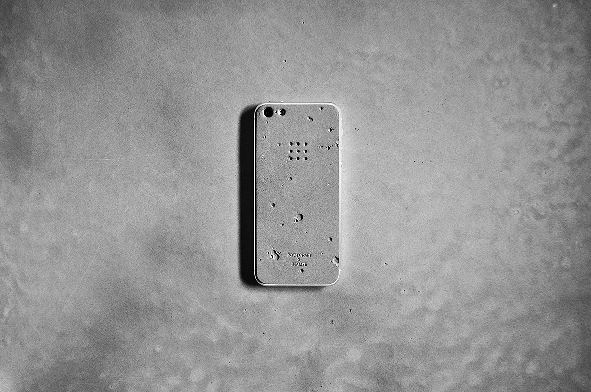 Mobile phone shell，cement，Industrial style，iphone，Pure handmade，