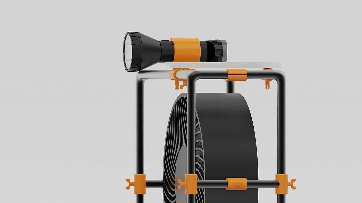 Site fan，Lithium electric fan，Cube，Multifunctional fan，Node modularization，Fan，Fan design，