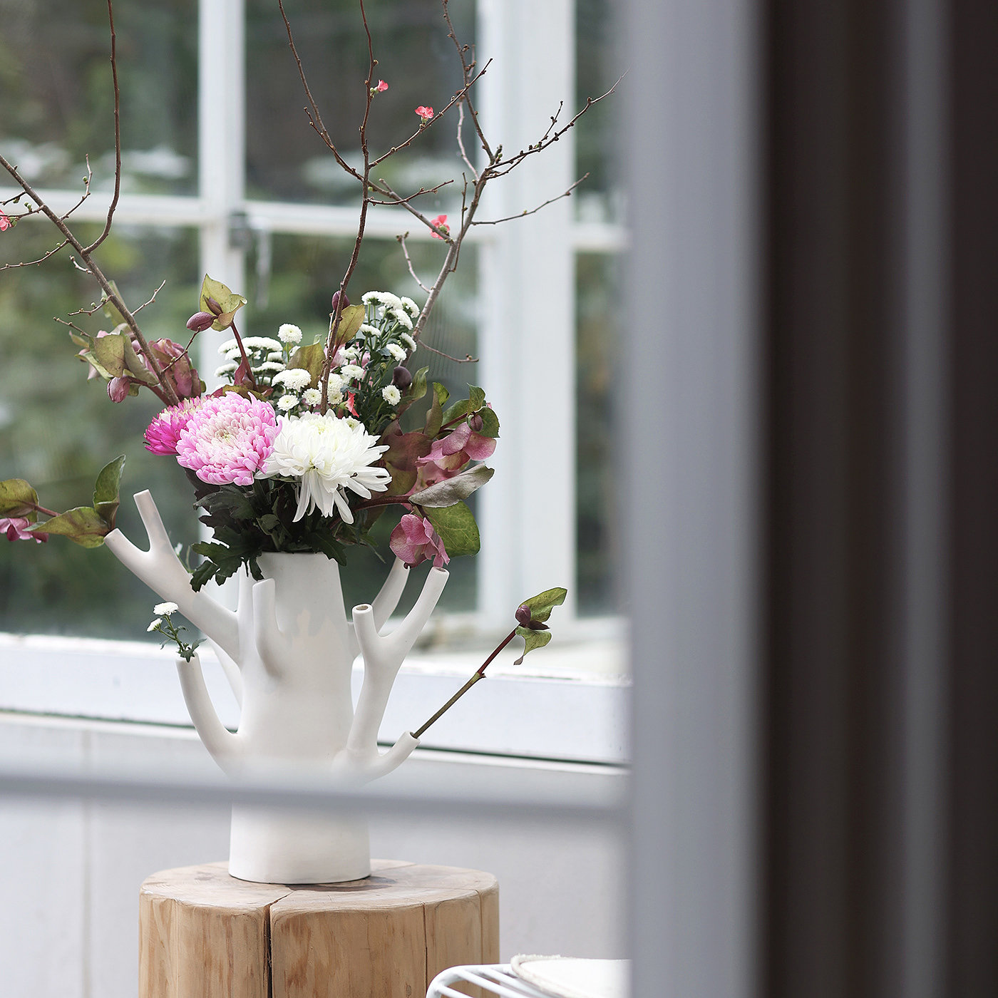 vase，Branch，flower，