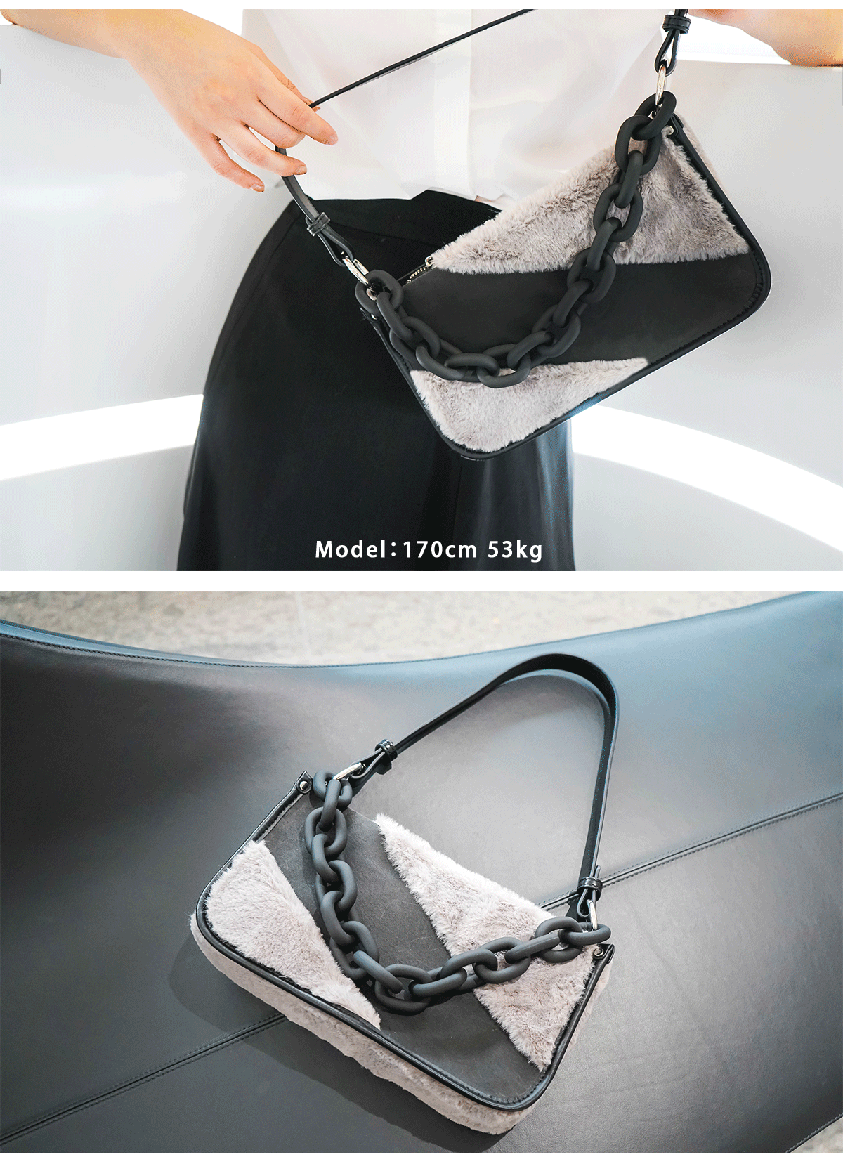 ，Axillary bag，Sweet cool，Female bag，