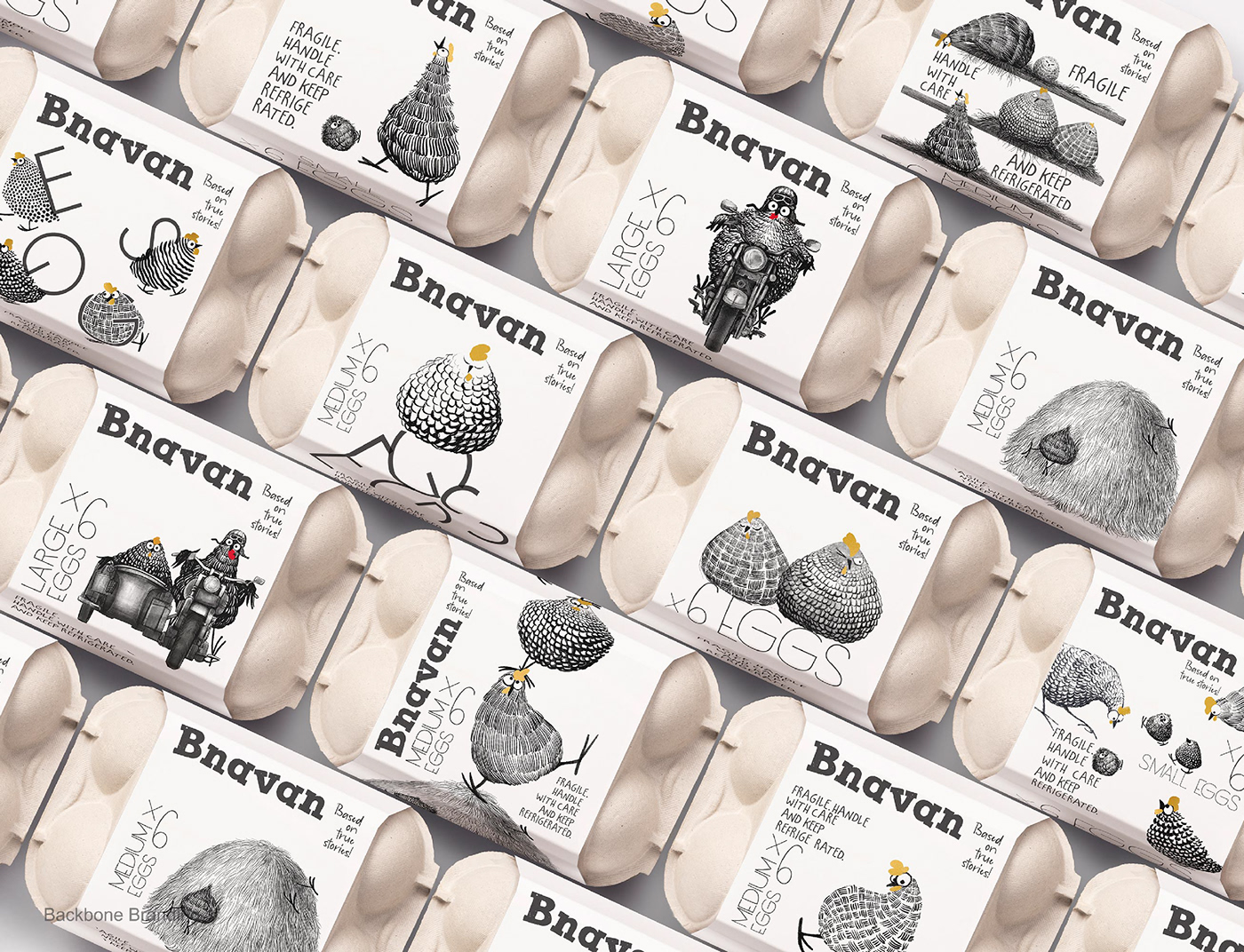 packing design，originality，Bnavan Eggs，graphic design ，