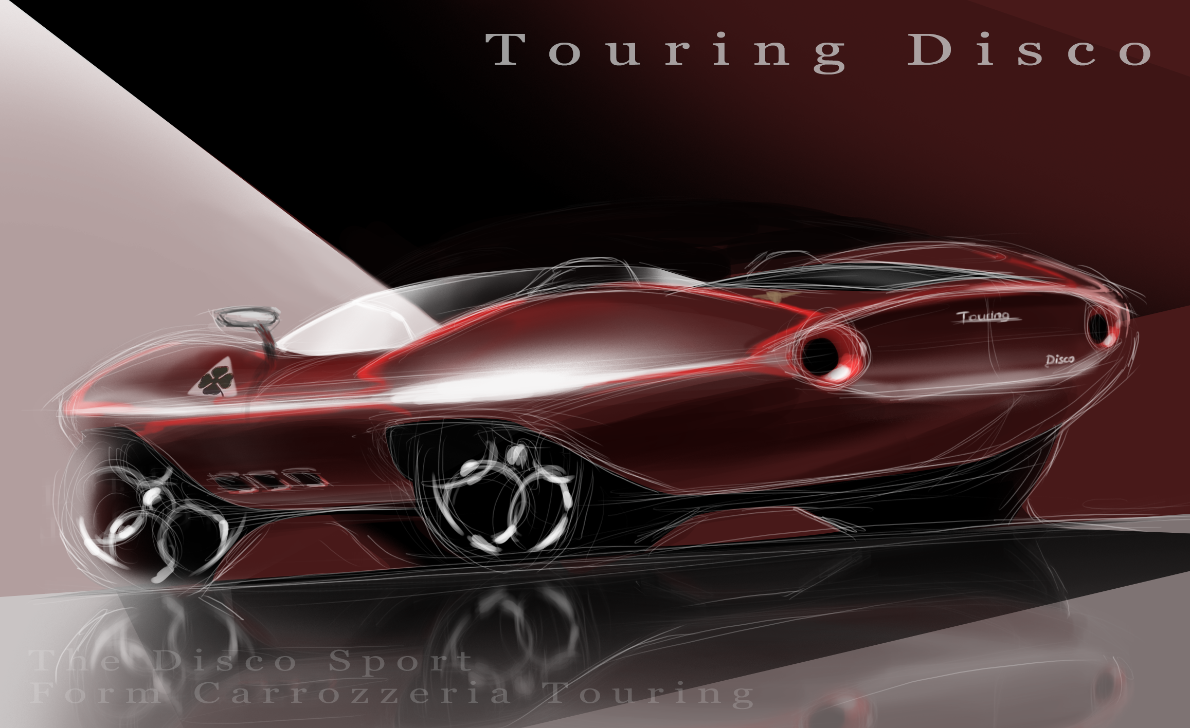 industrial design，Automobile design，alfa romeo ，TOURING，automobile，