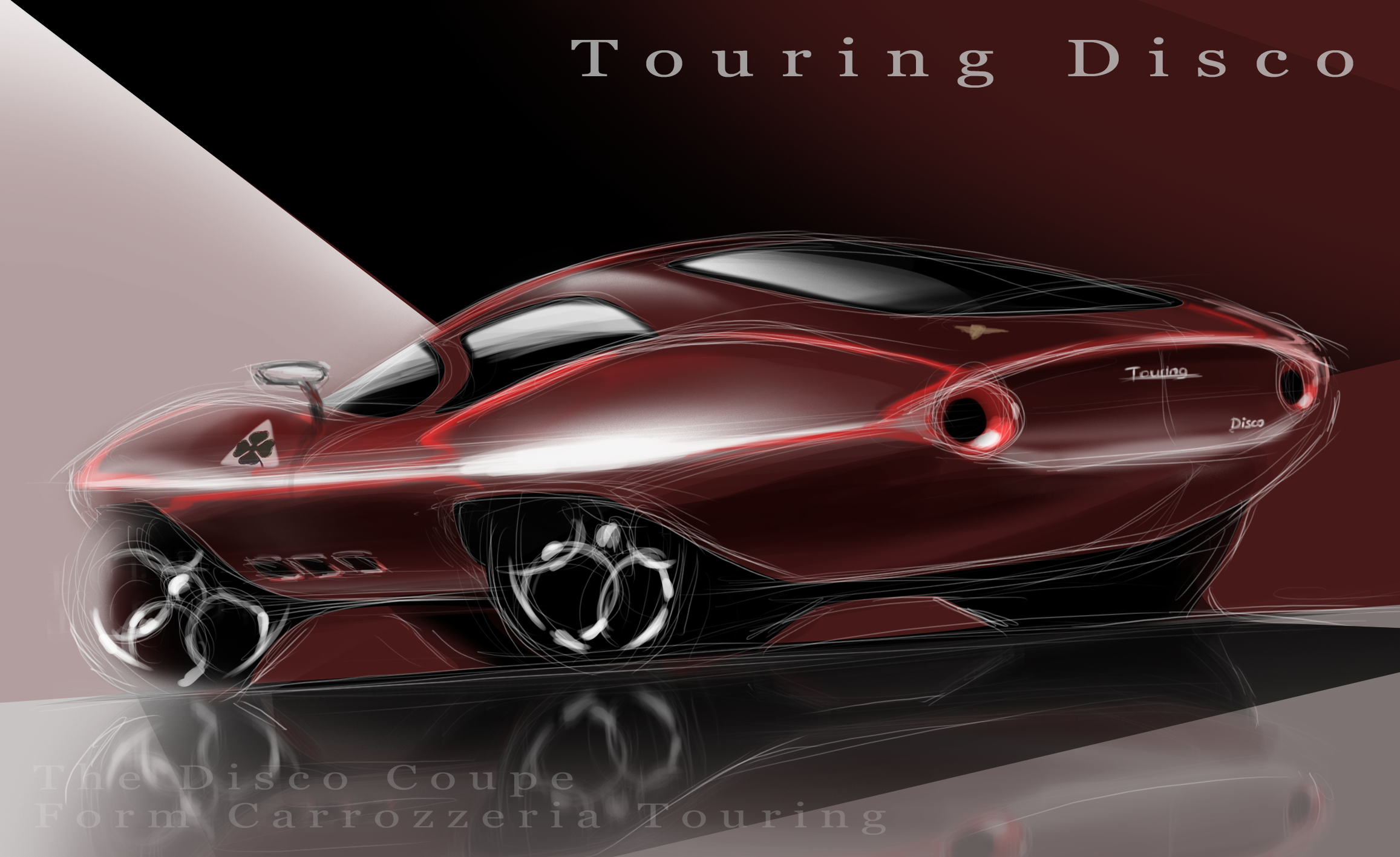 industrial design，Automobile design，alfa romeo ，TOURING，automobile，