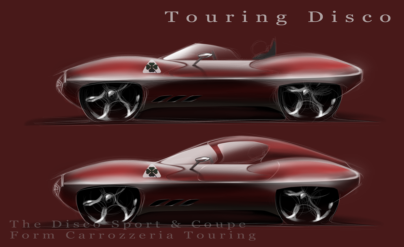 industrial design，Automobile design，alfa romeo ，TOURING，automobile，