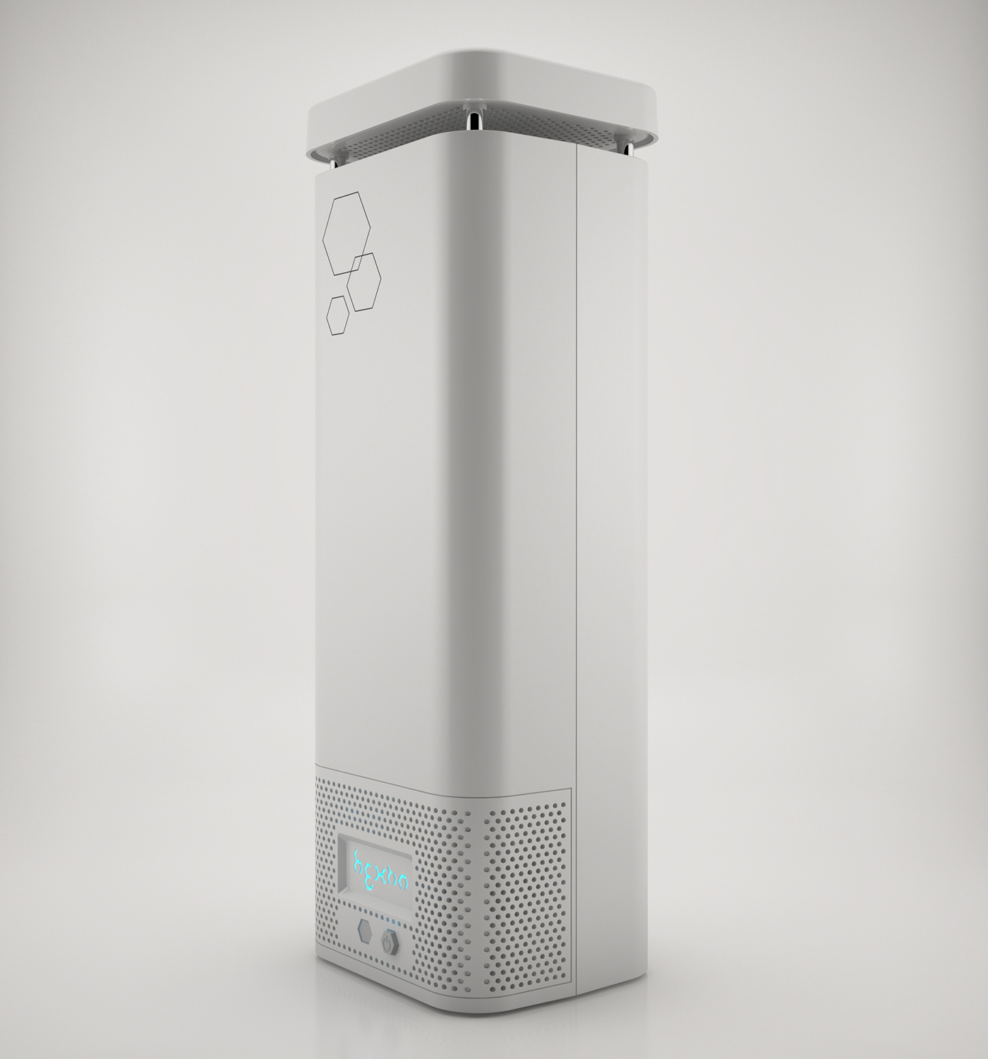 air cleaner，Hextio，black，white，