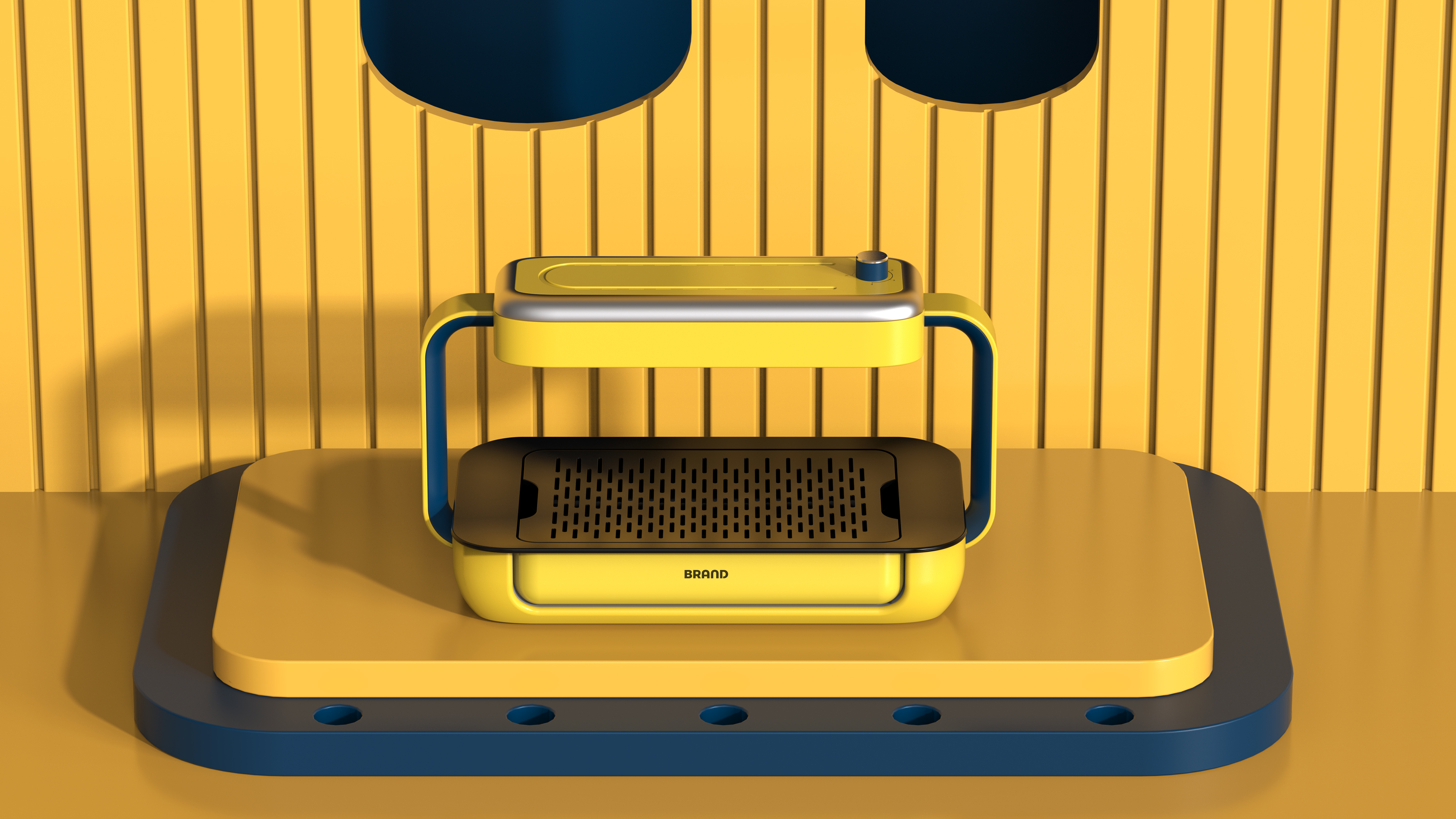 Mini, light oven, barbecue, delicious food，