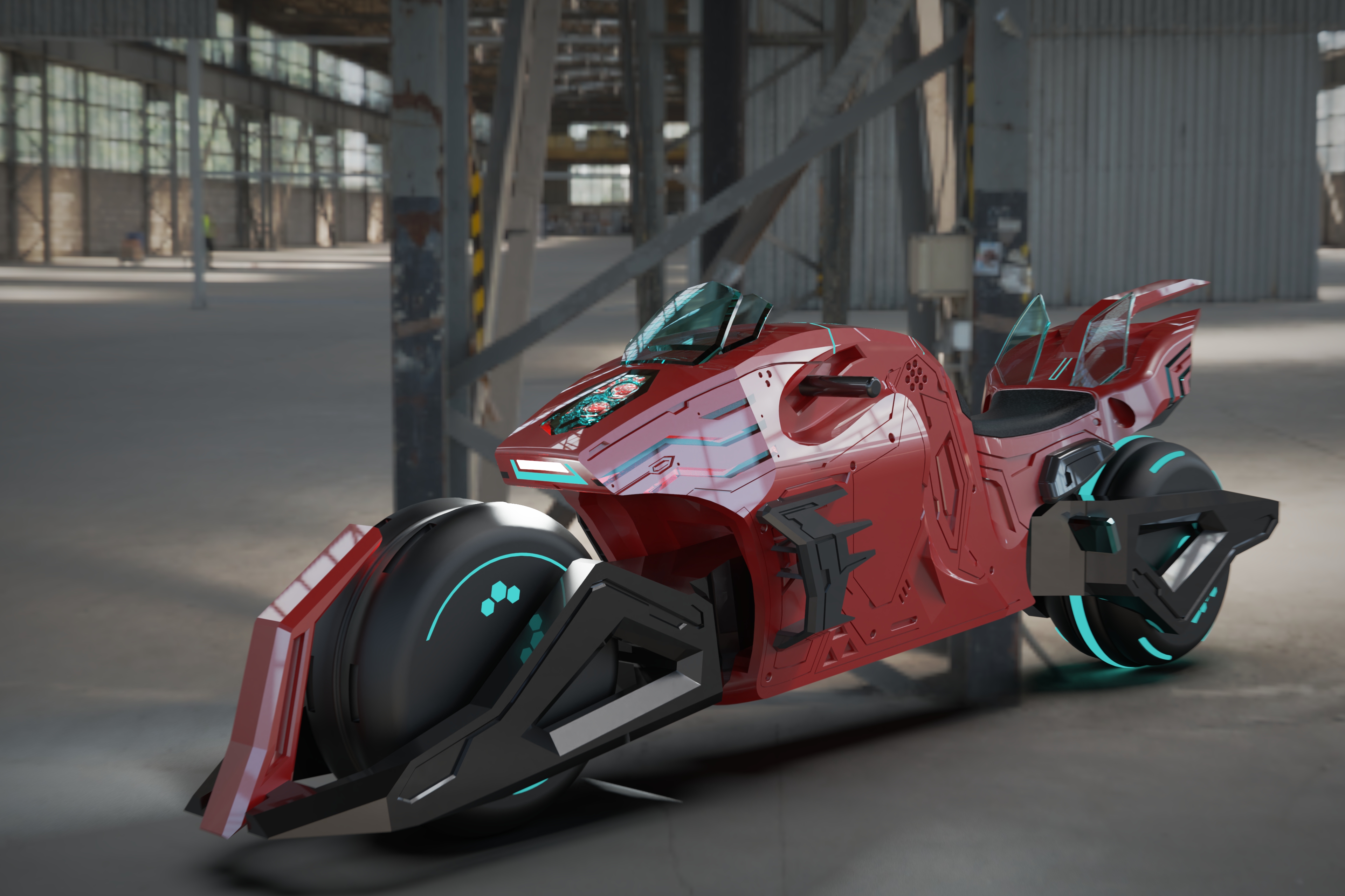 Conceptual motorcycle design，